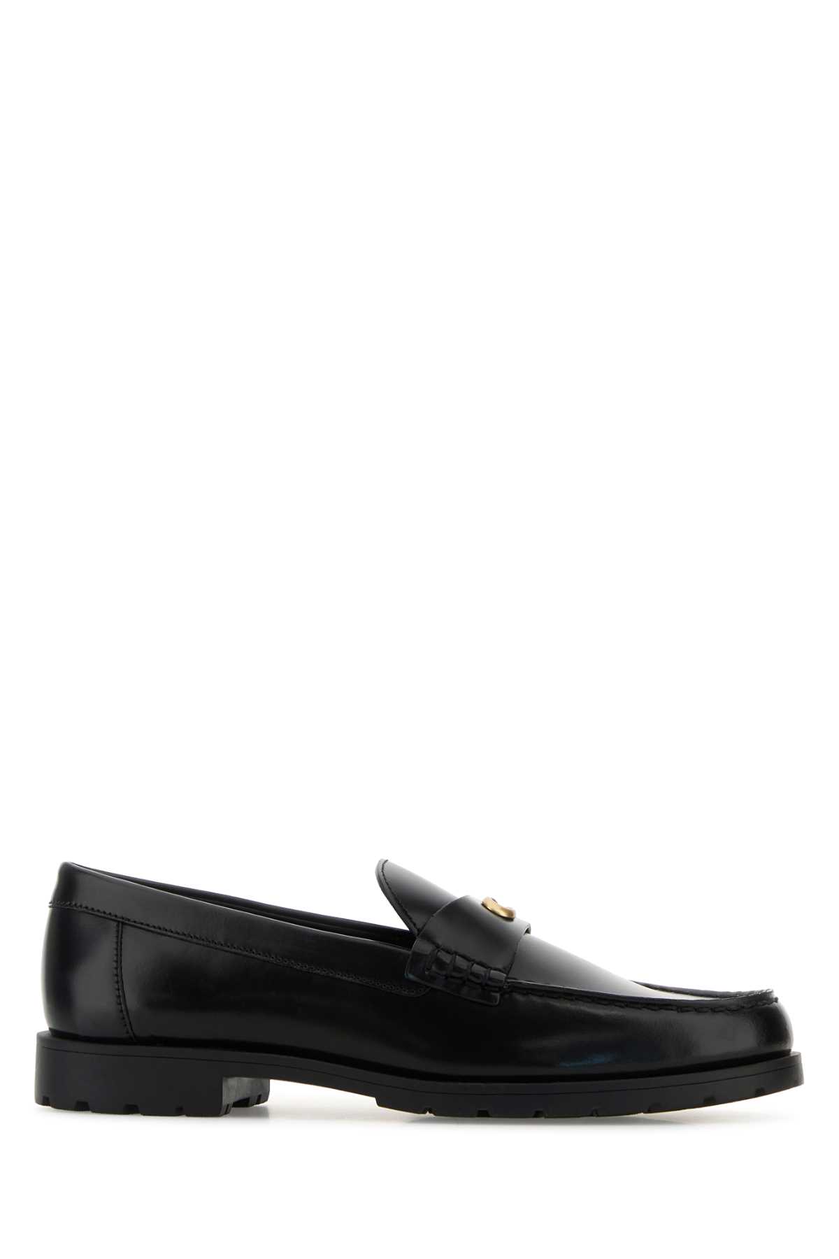 Coach Black Leather Jocelyn Loafers