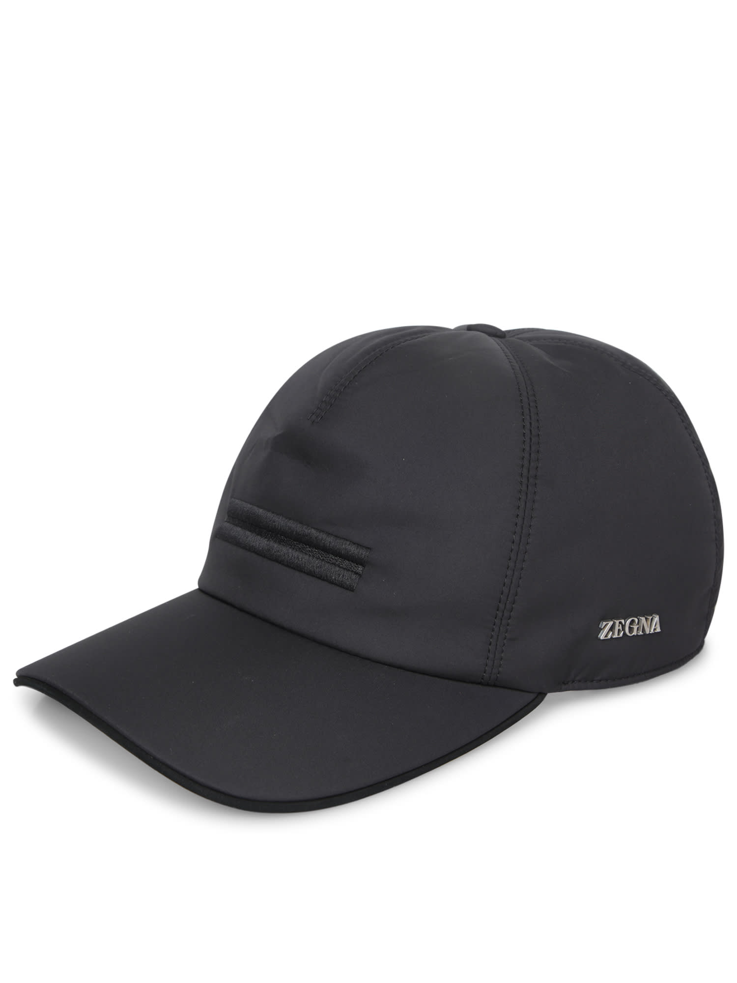 Zegna Black Baseball Cap