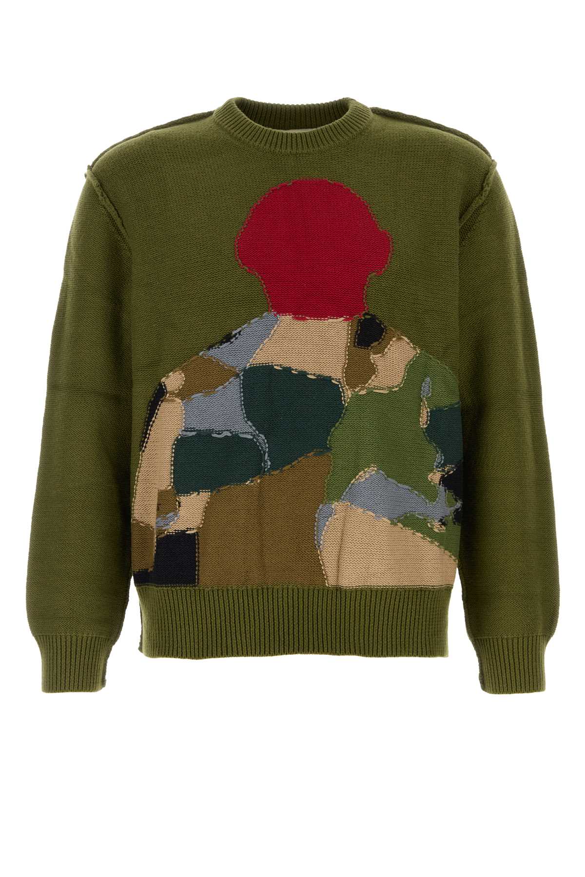 Kidsuper Olive Green Cotton Sweater