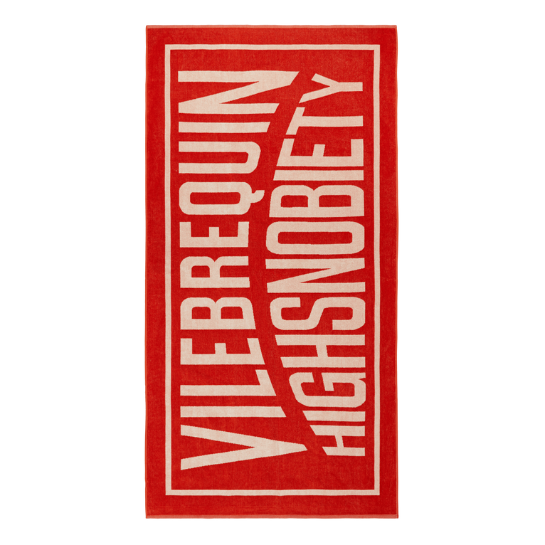 Vilebrequin Organic Cotton Towel - Towel - Sand - Red - Size OSFA