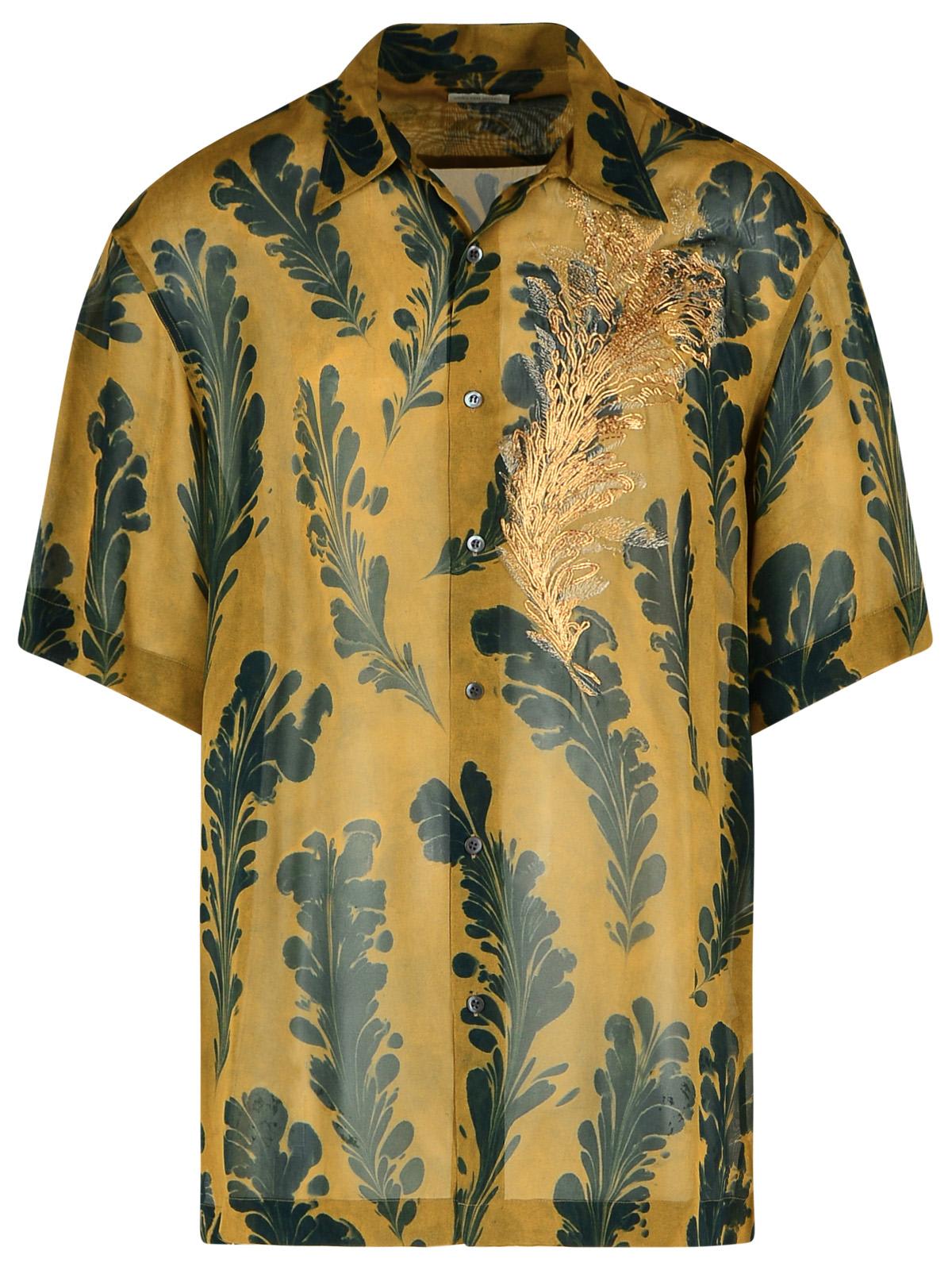 Dries Van Noten cassidye Green Viscose Shirt