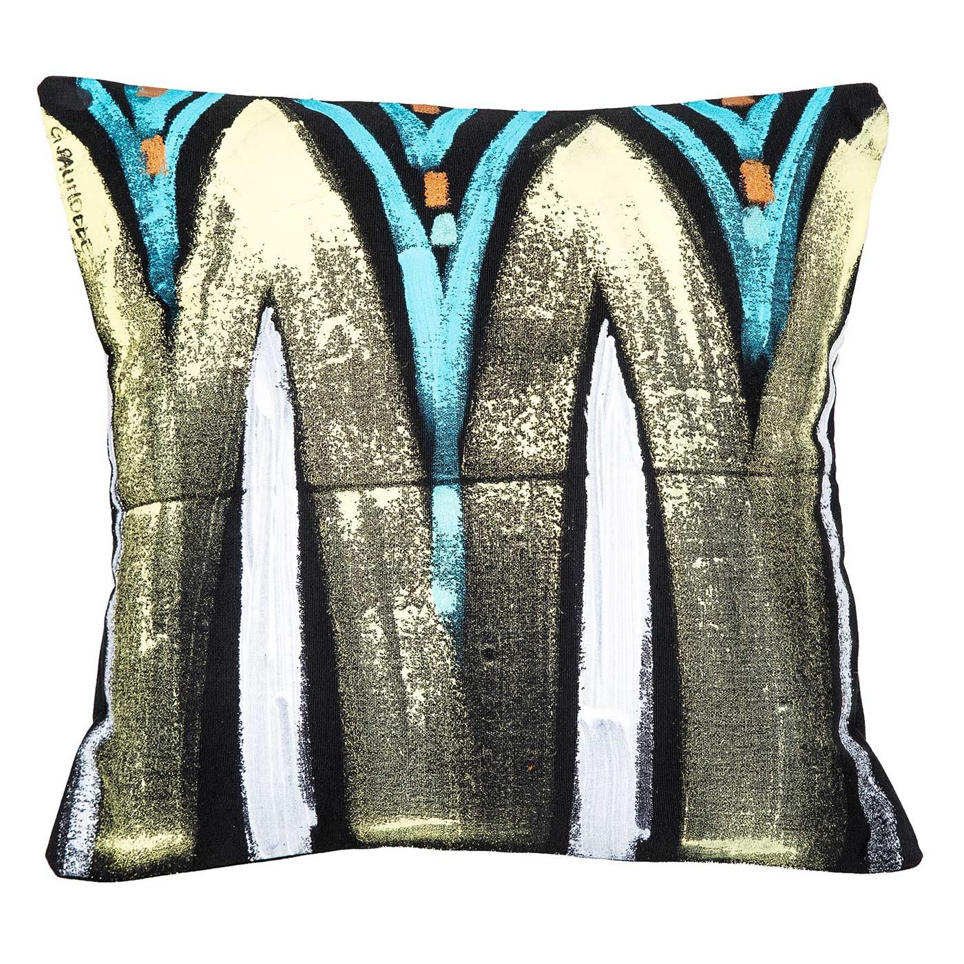 Le Botteghe su Gologone Hand Painted Cushions 100x100 Cm