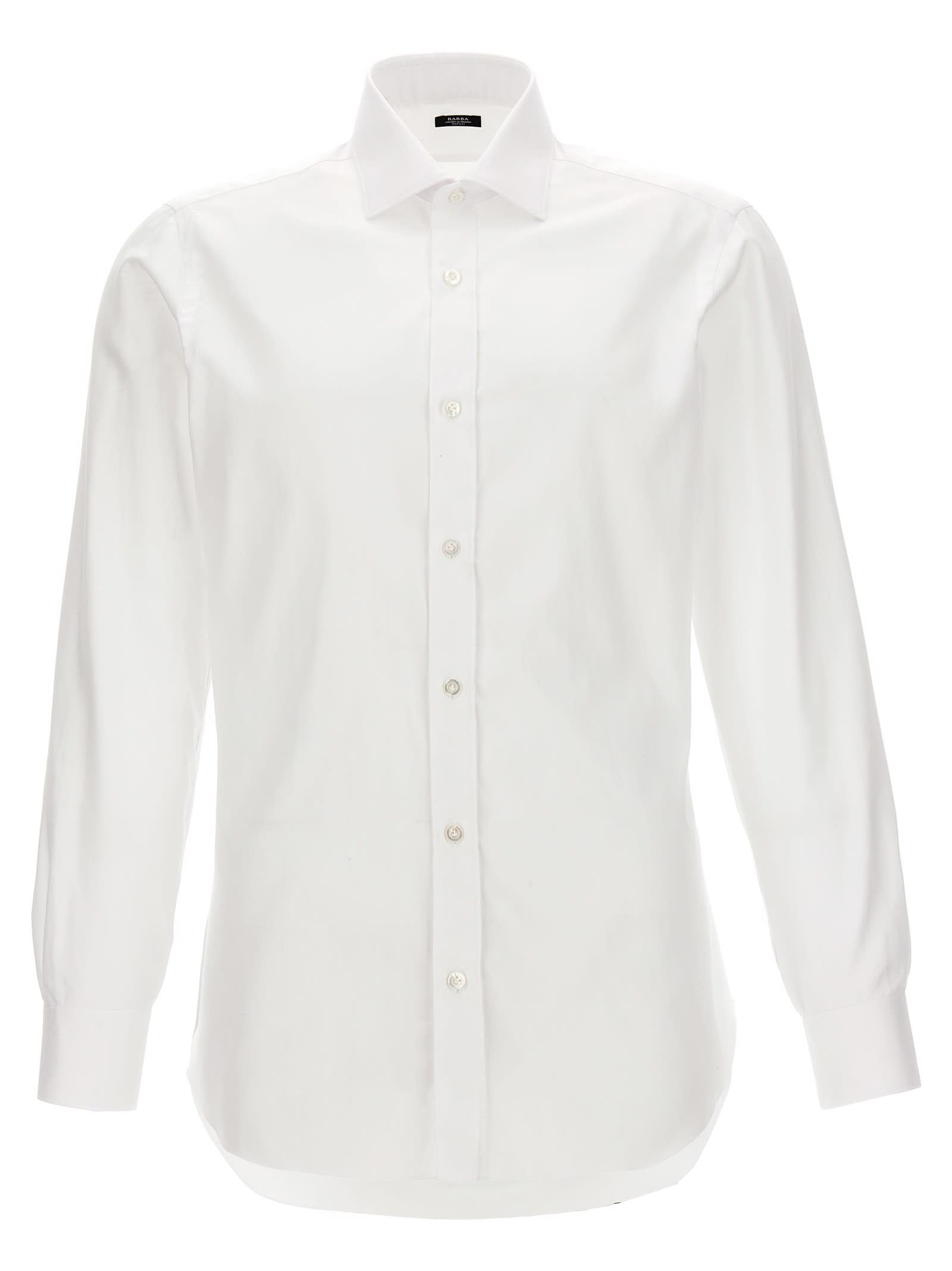 Barba Napoli Textured Cotton Shirt