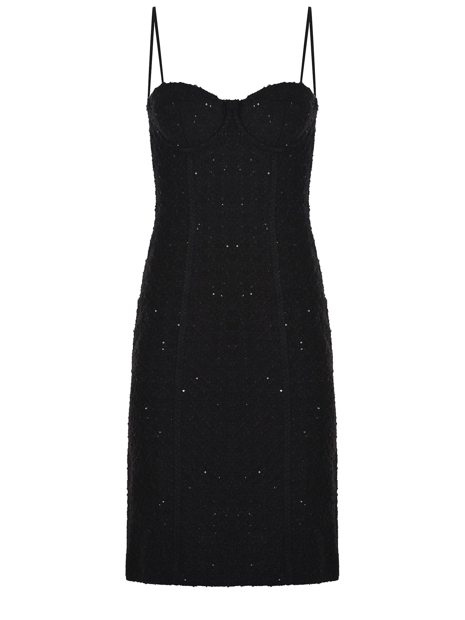 Rotate by Birger Christensen Bouclè Midi Dress