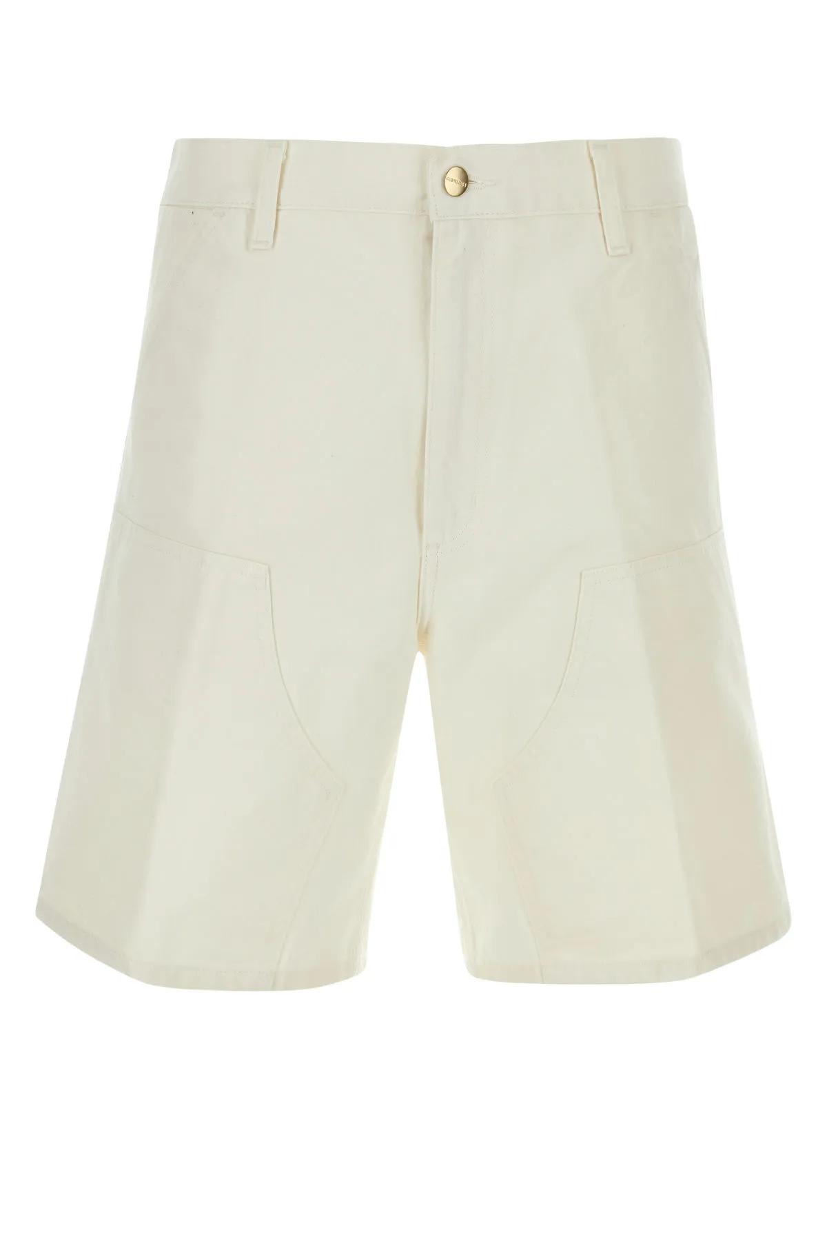 Carhartt White Cotton Double Knee Short