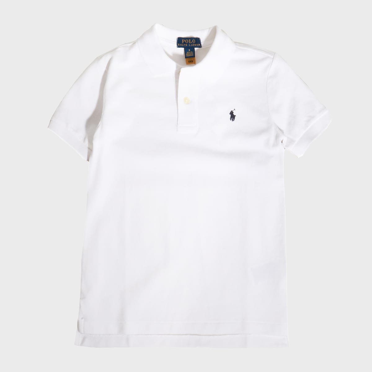 Ralph Lauren White Cotton Polo Shirt