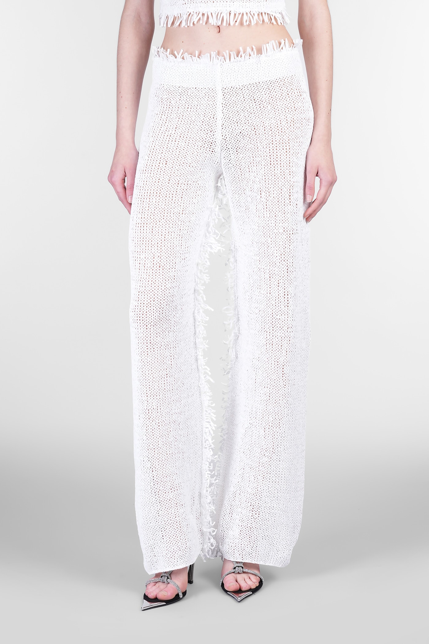 Nué Aruba Pants In White Polyester