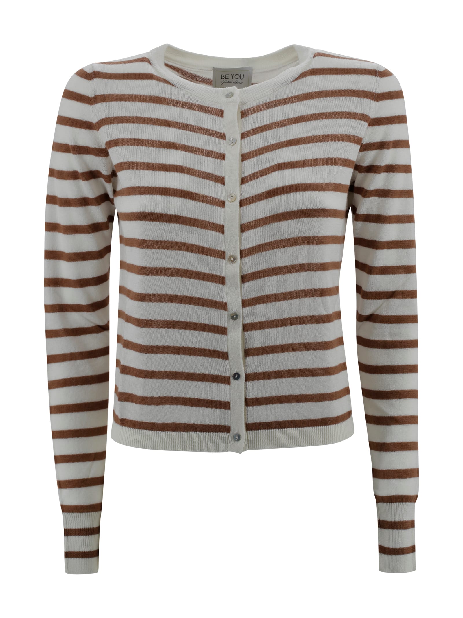 Be You Striped Cashmere Cardigan