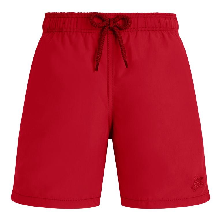 Vilebrequin Boys Swim Shorts Solid - Jack - Red - Size 2