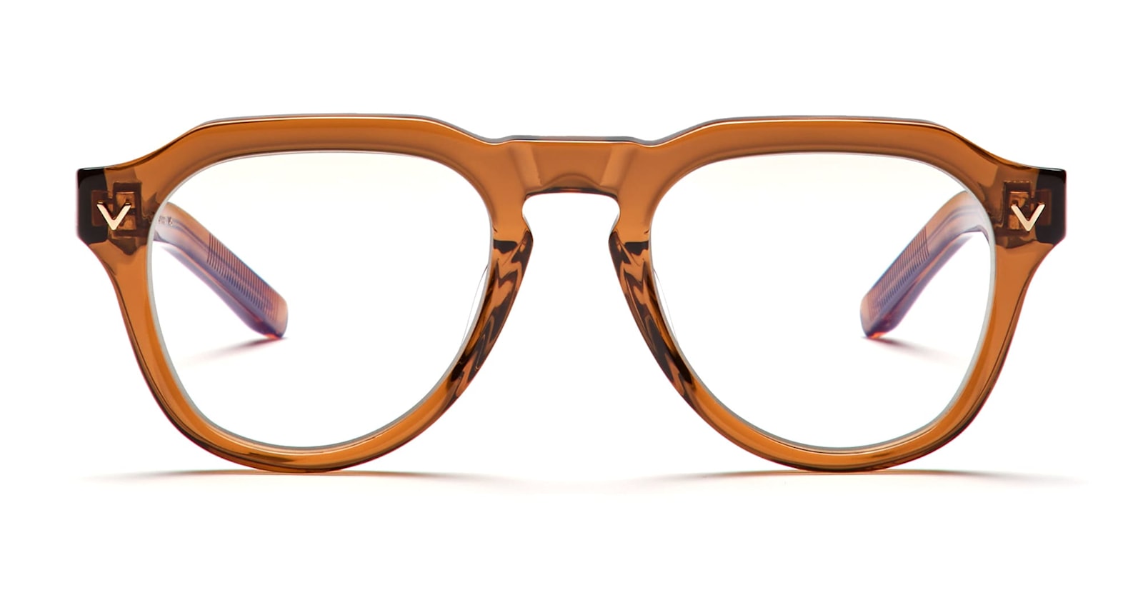 Valentino Eyewear V-tale-ii - Crystal Brown / Light Gold Rx Glasses