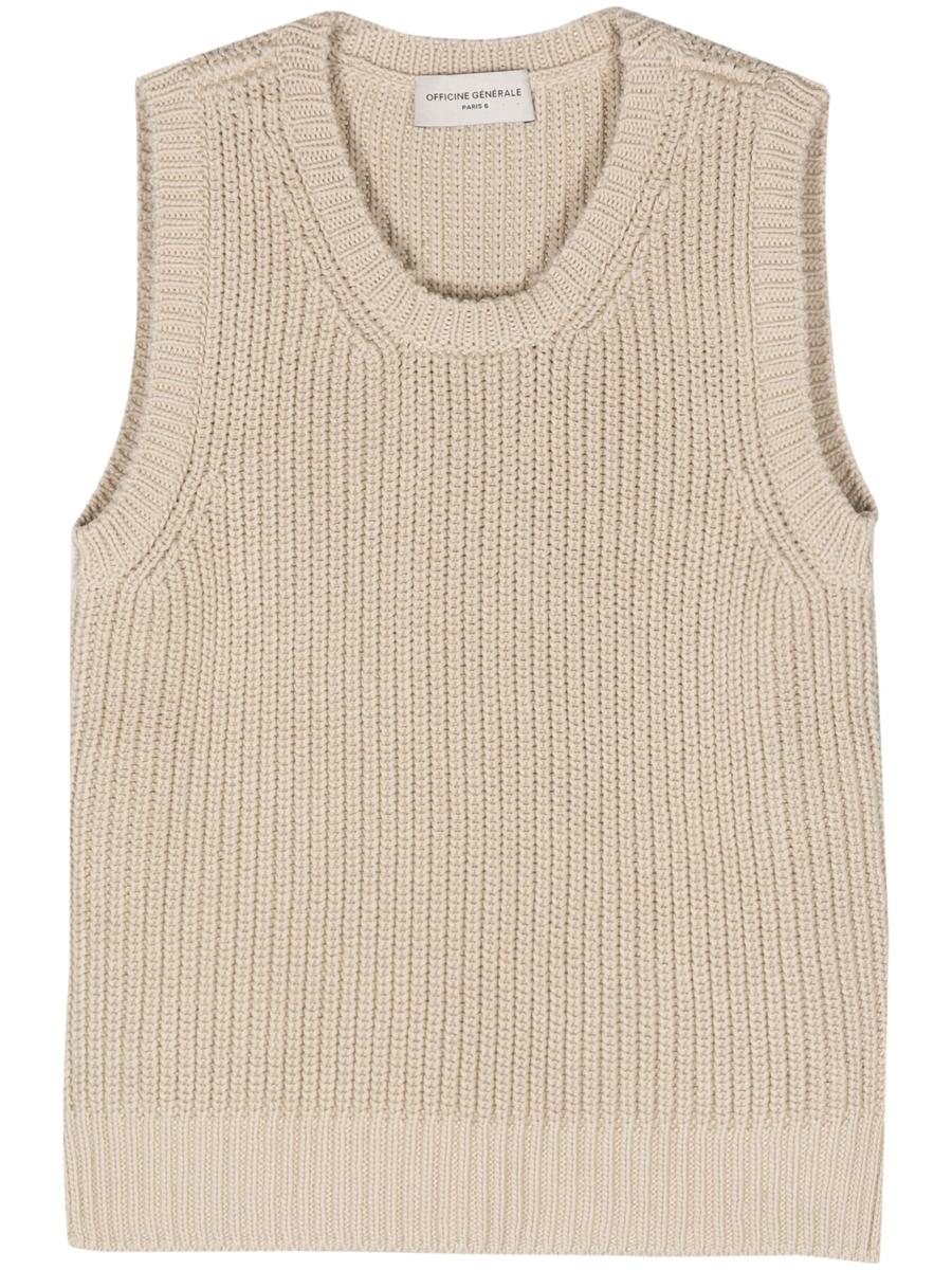 Officine Générale Aziza Italian Cotton Ns Crewn Clothing