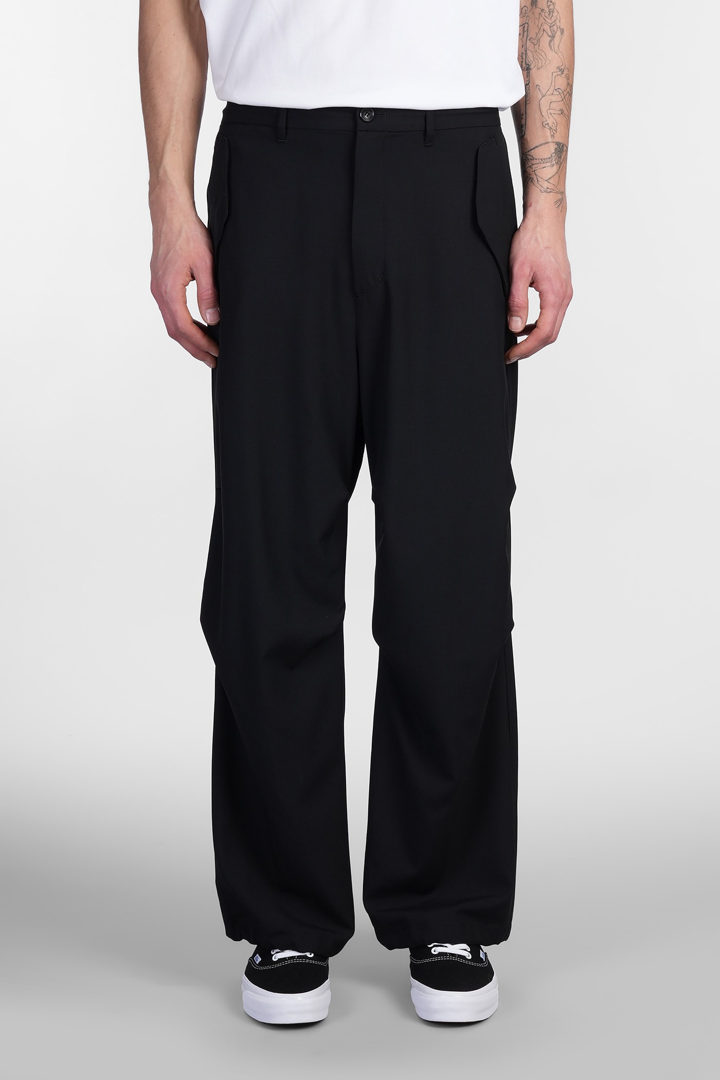Attachment Pants In Black Wool