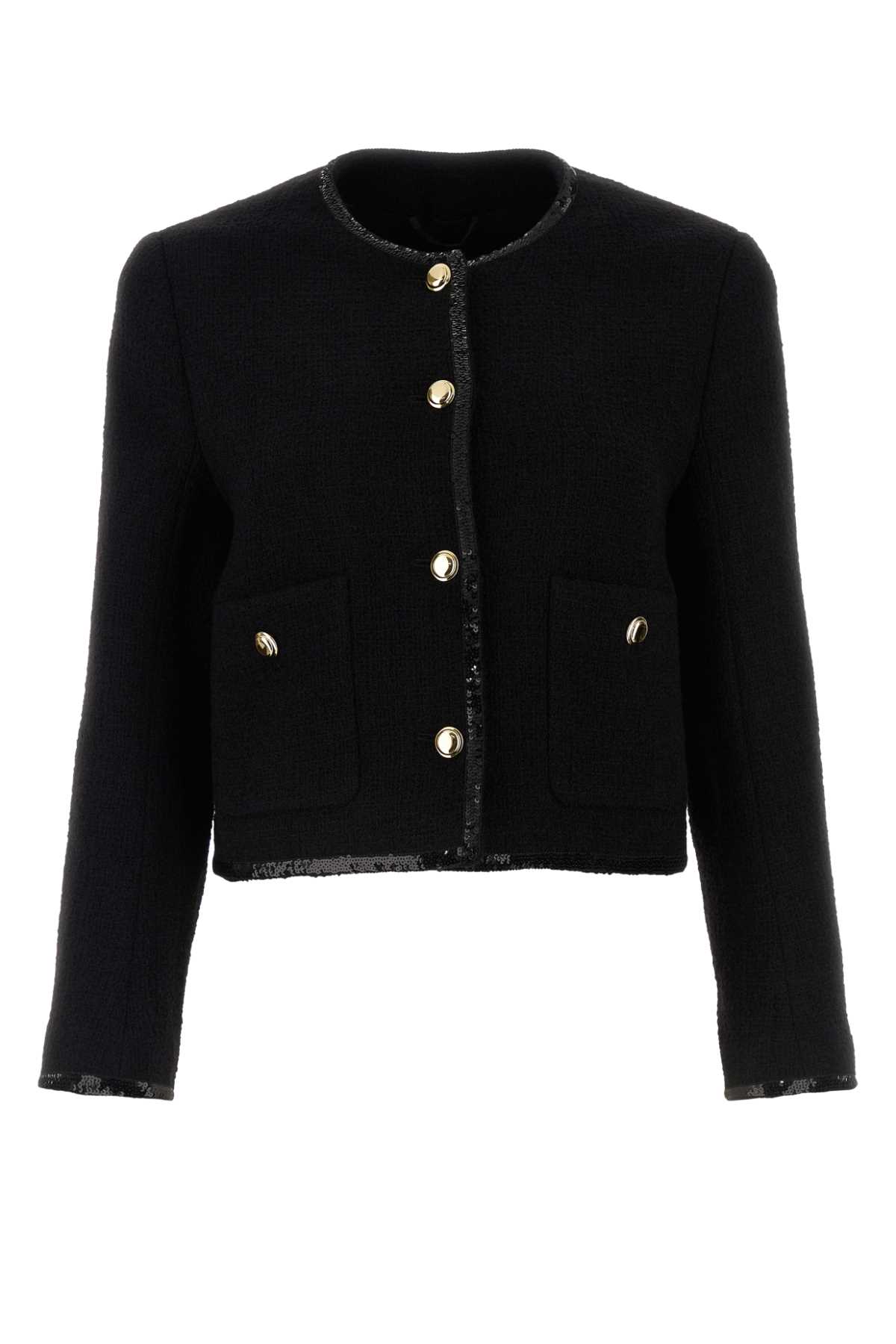 Miu Miu Black Tweed Blazer