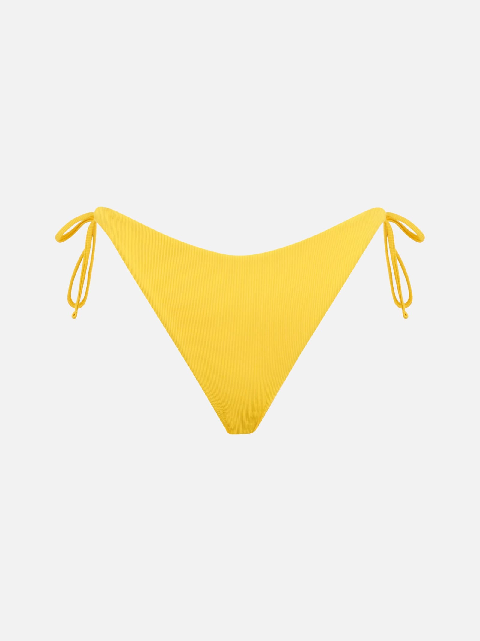 MC2 Saint Barth Yellow Ribbed Swim Briefs