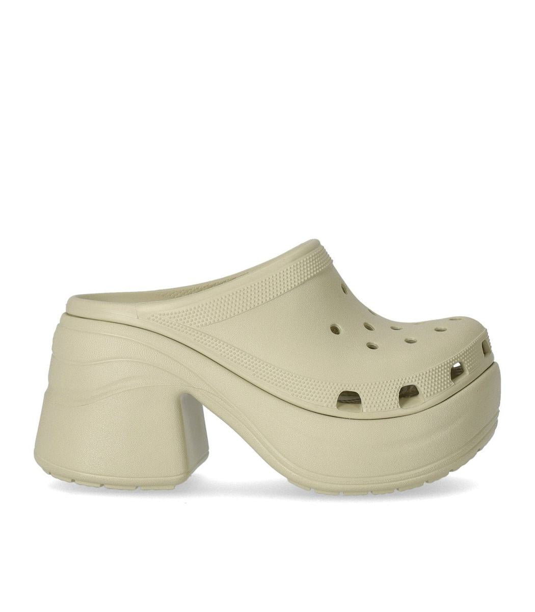 Crocs Siren Ivory Heeled Clog