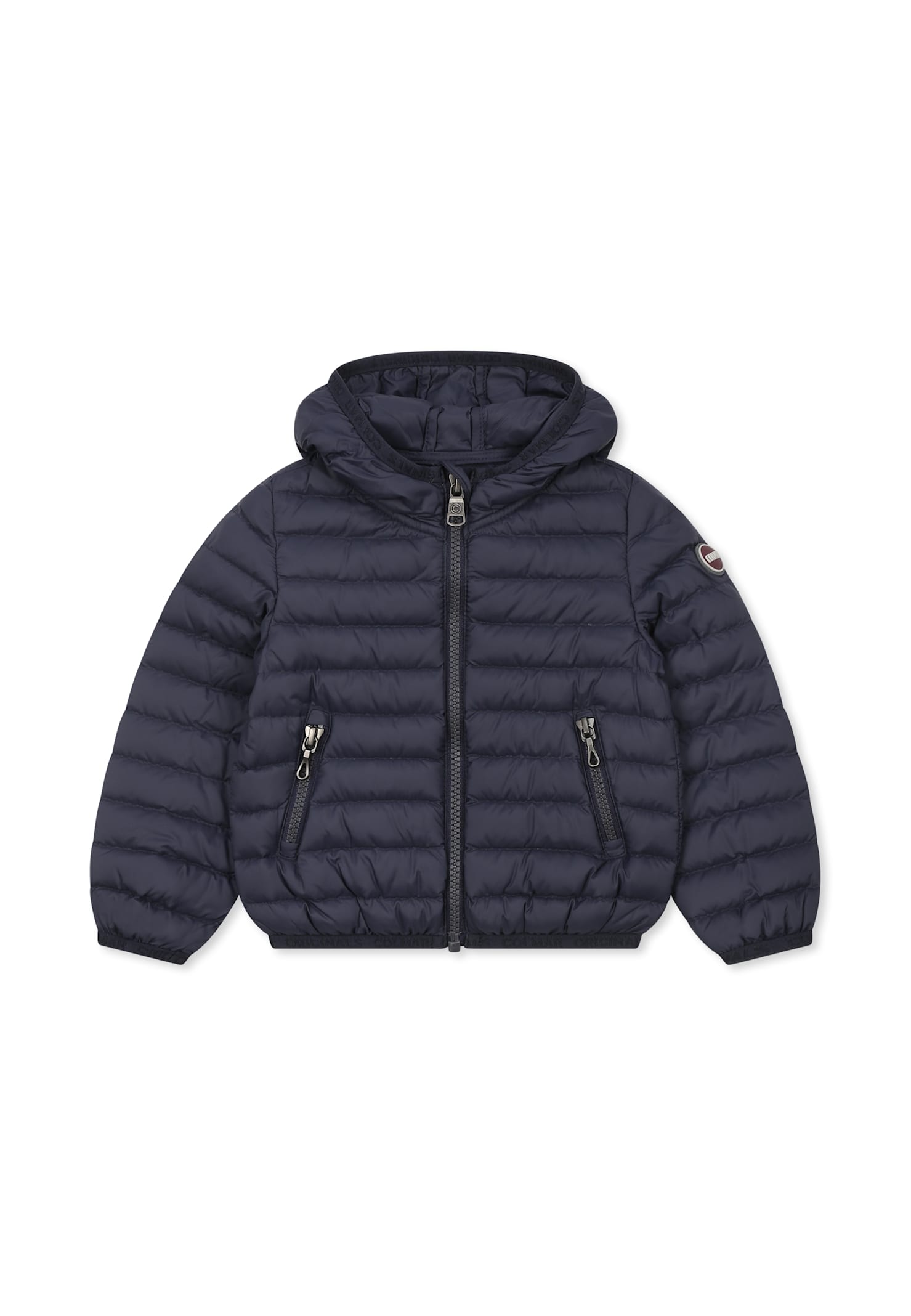 Colmar Blue Down Jacket For Baby Boy With Logo