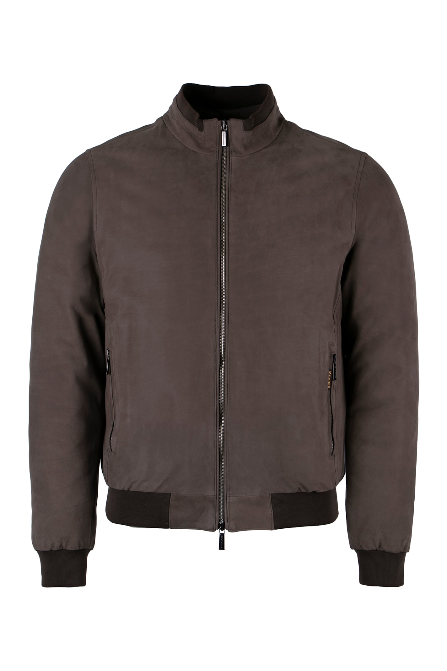 Moorer Almerico Nylon And Leather Padded Jacket