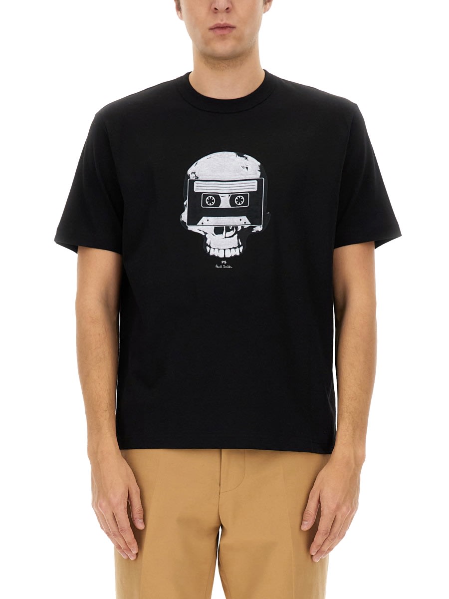 PS by Paul Smith tape Skull T-shirt