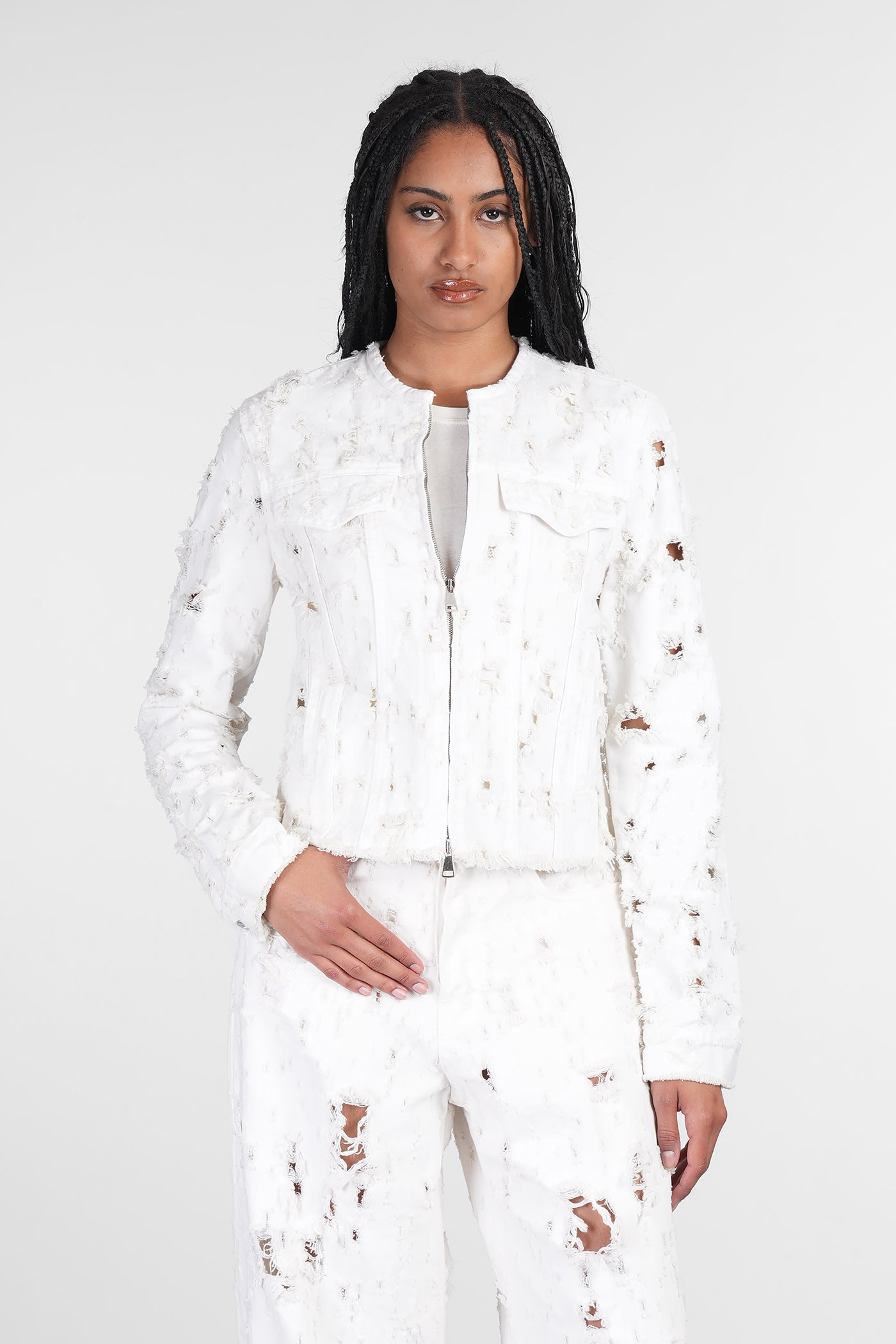 Haikure Jena Denim Jackets In Beige Cotton