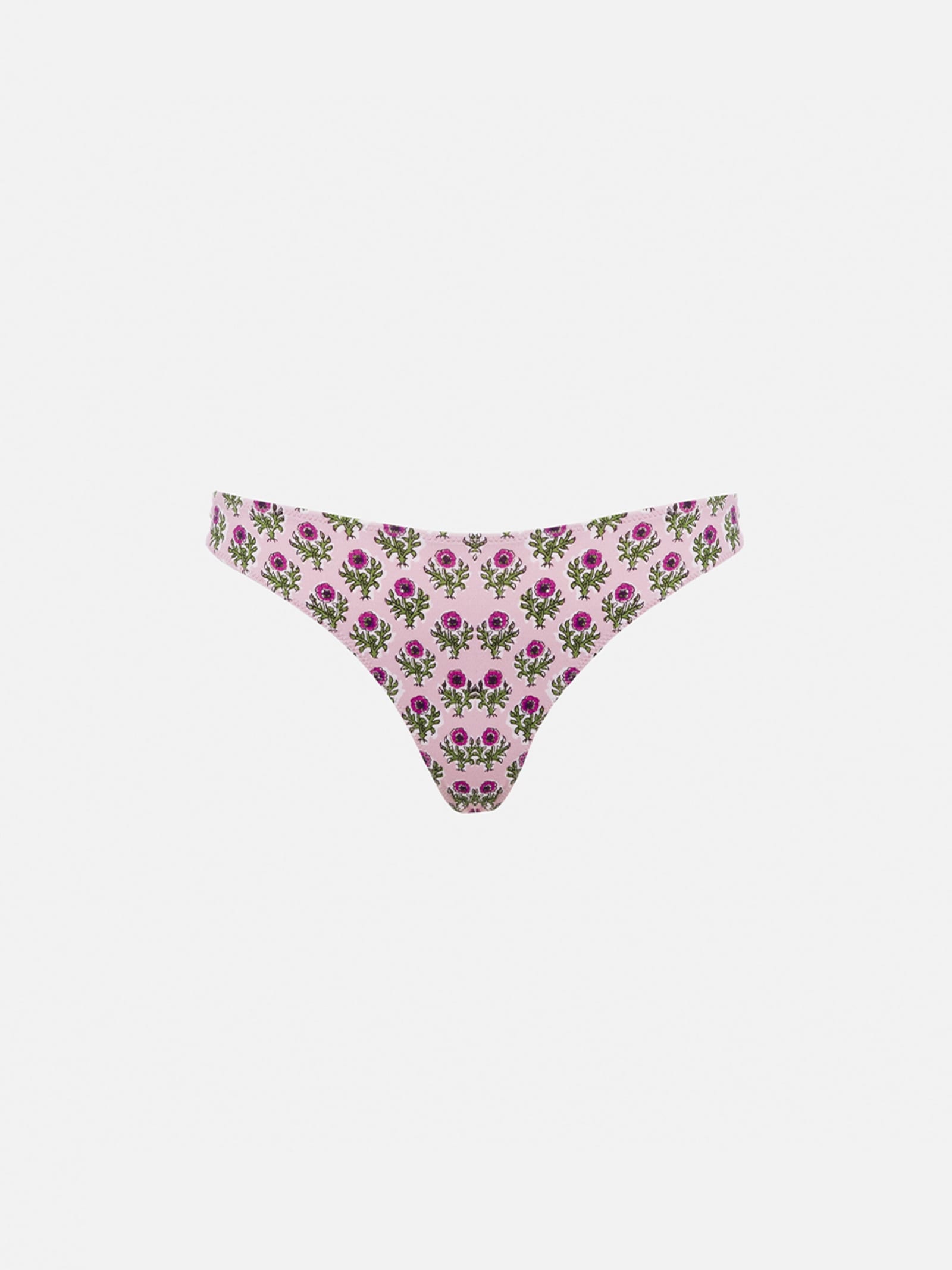 MC2 Saint Barth Woman Pink Flower Classic Swim Briefs Lido