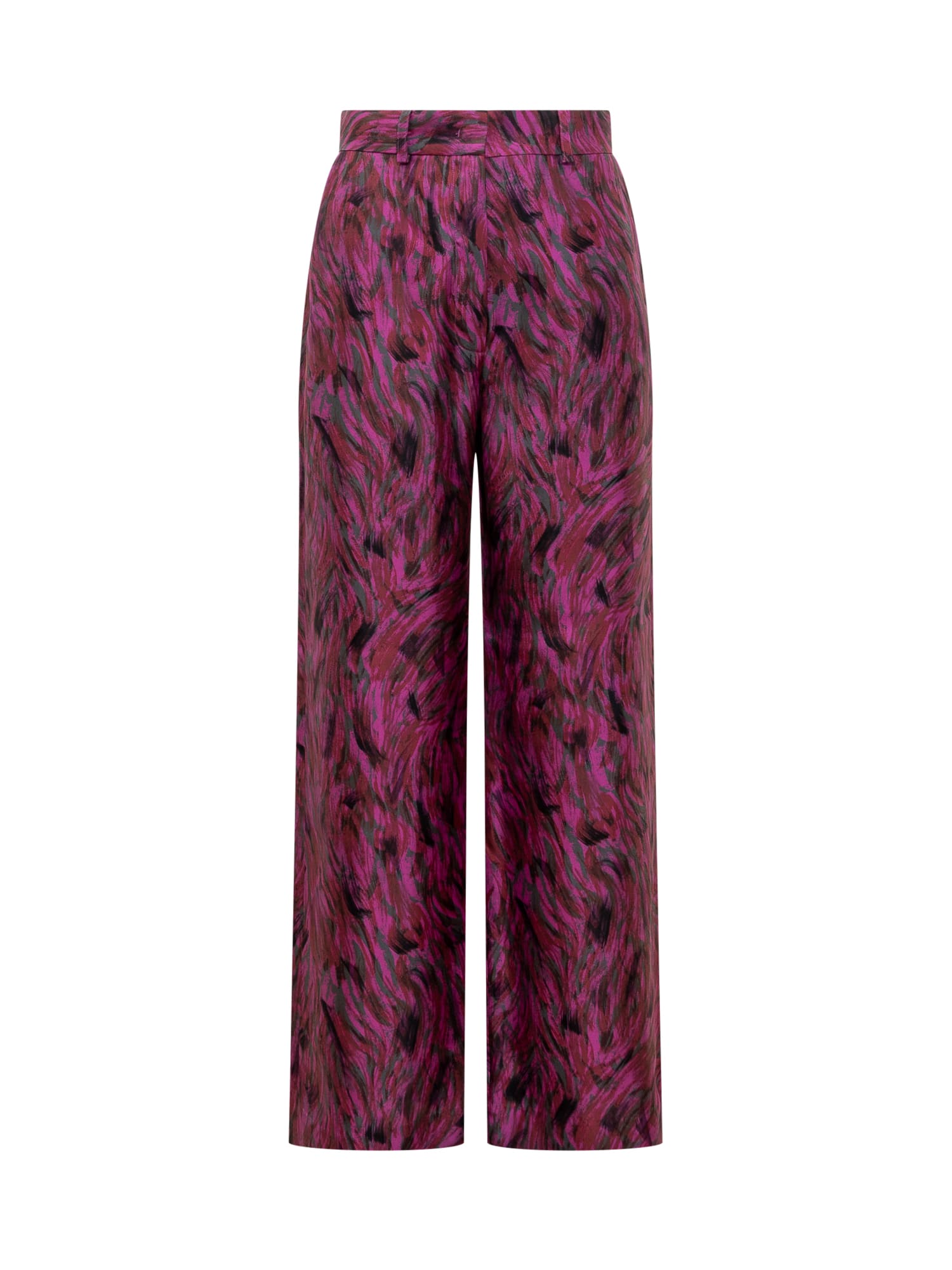Lanvin Fuchsia Fur Pants