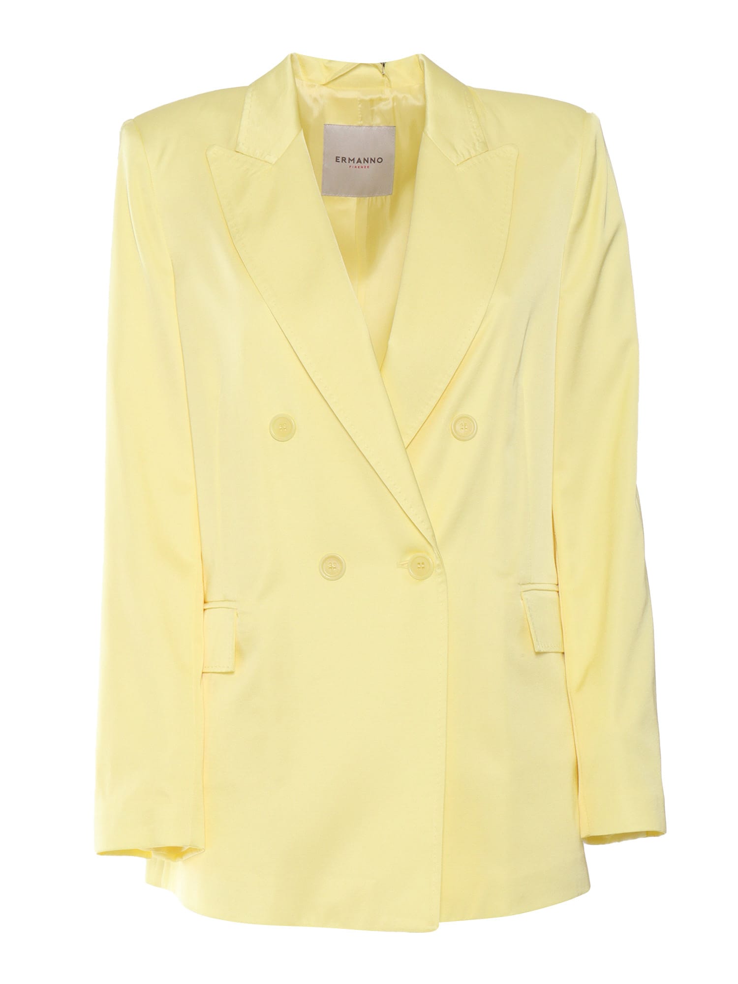 Ermanno Ermanno Scervino Yellow Double-breasted Jacket