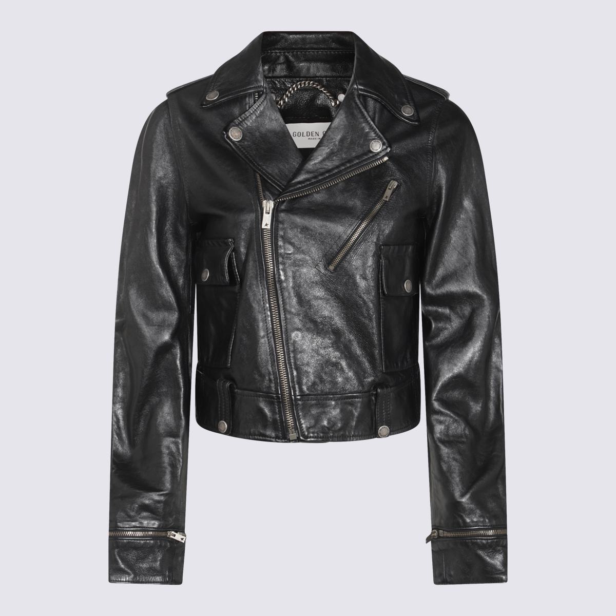 Golden Goose Black Leather Jacket
