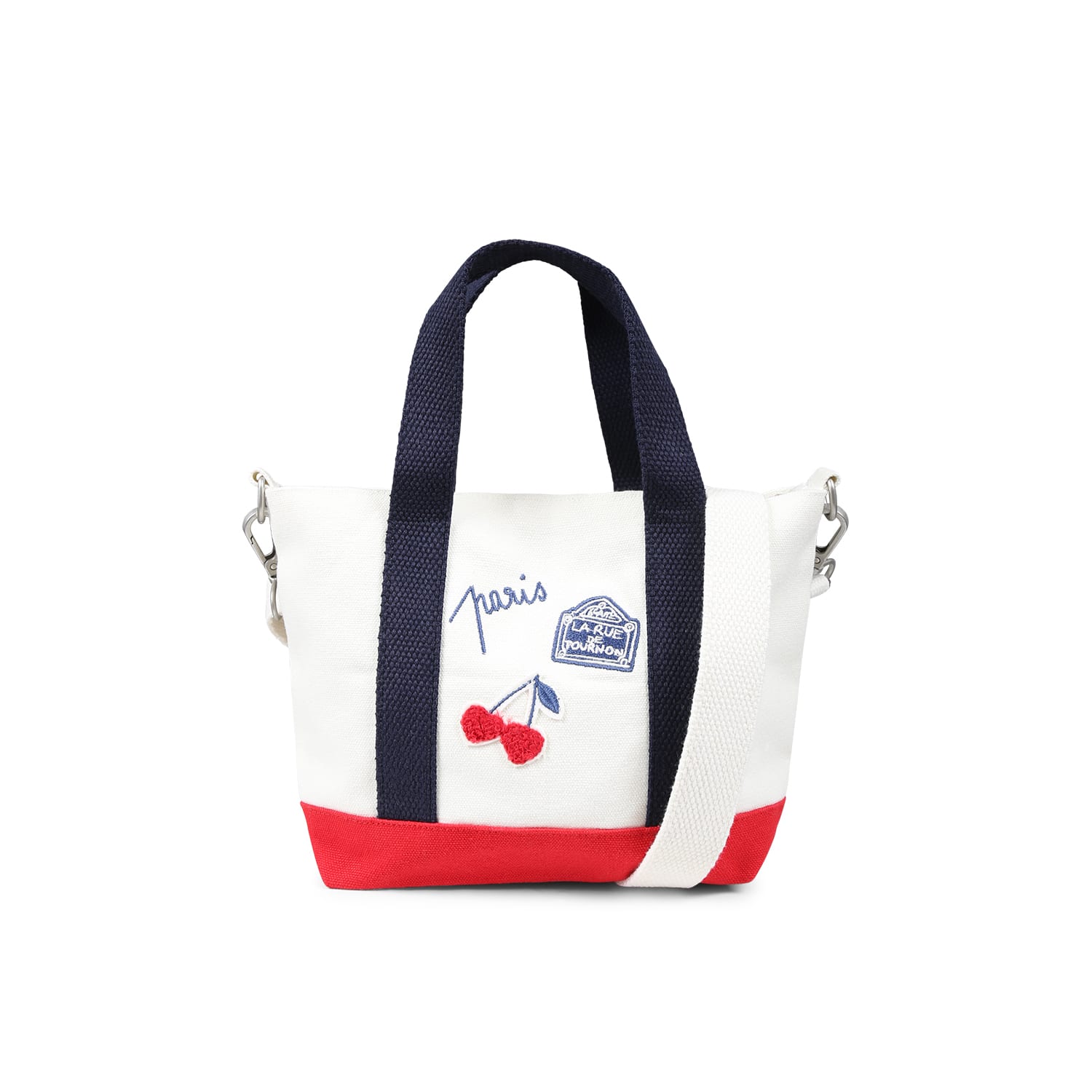Bonpoint Ivory Bag For Girl With Cherries