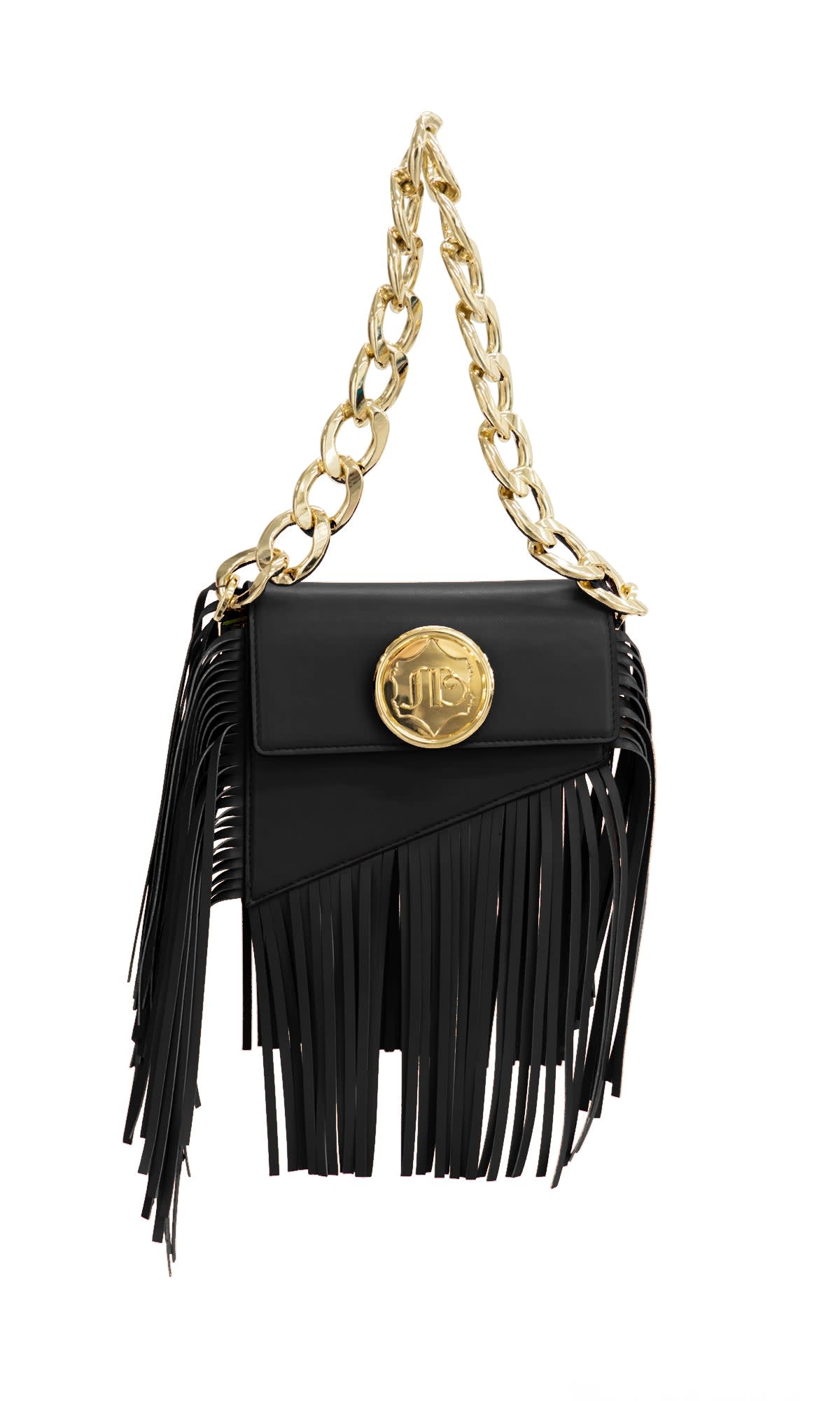 Sara Battaglia Euphoria Fringed Bag Xs