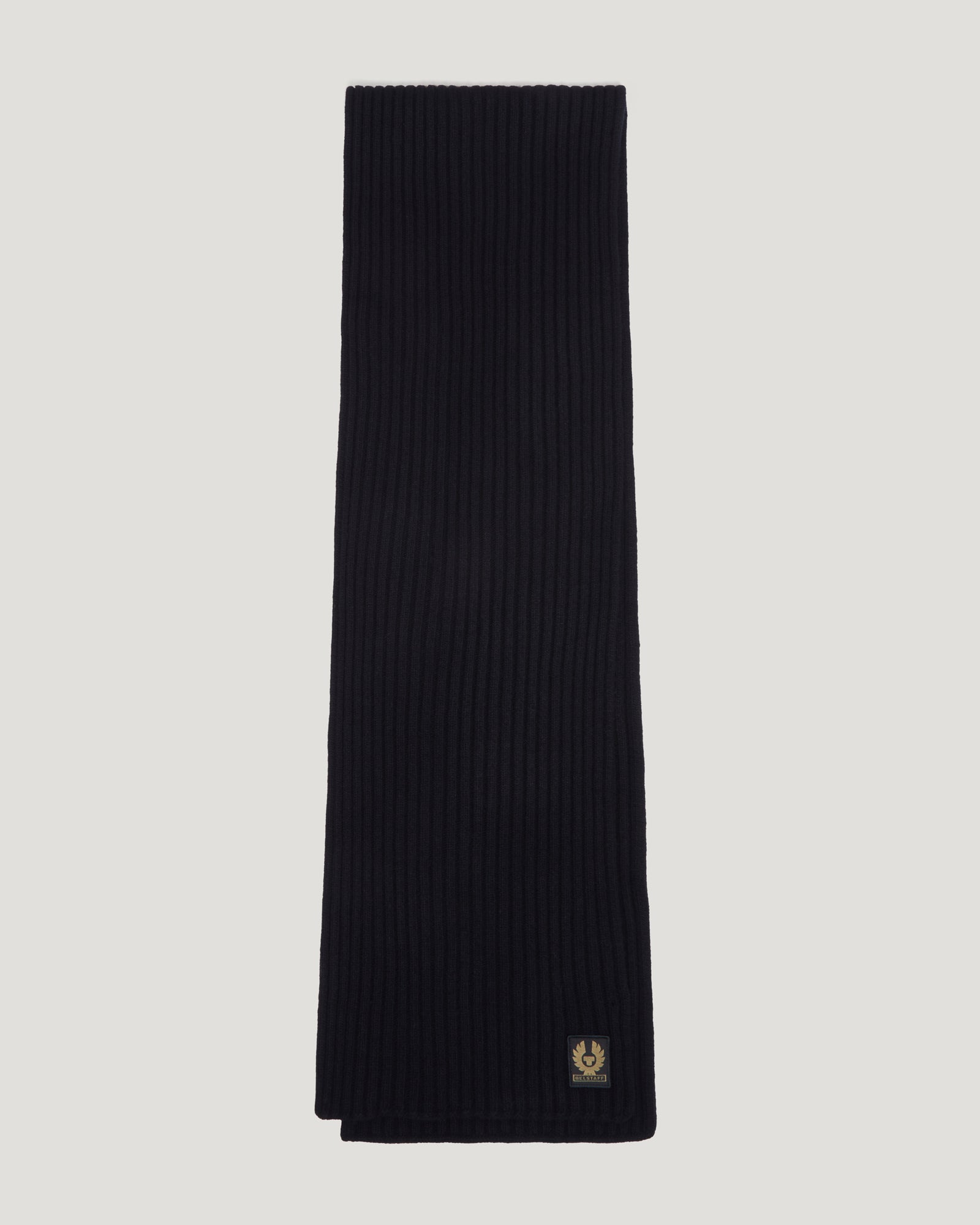 Belstaff Watch Scarf Men's Lambswool Black One Size