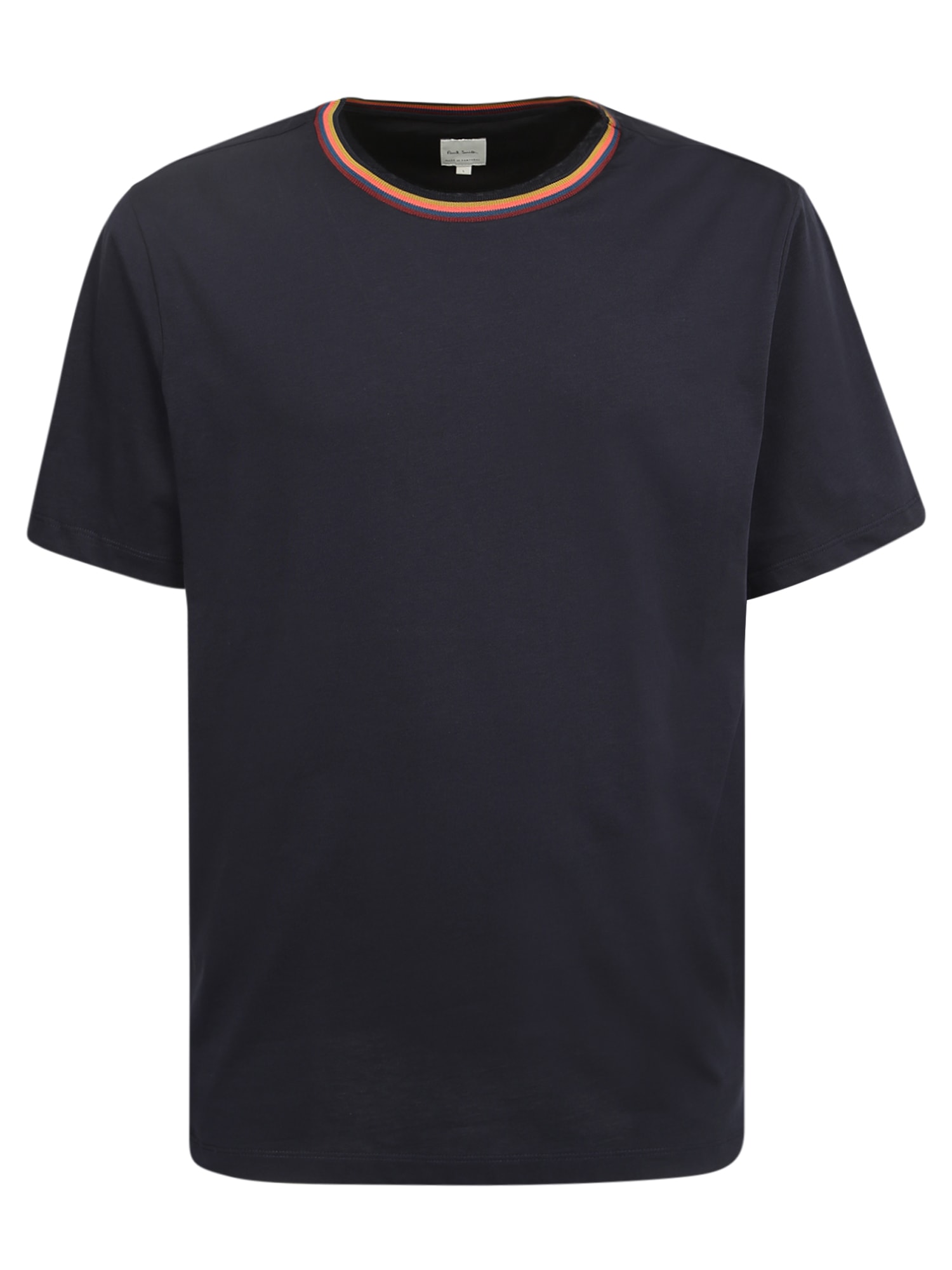 PS by Paul Smith Striped Logo-print T-shirt Blue