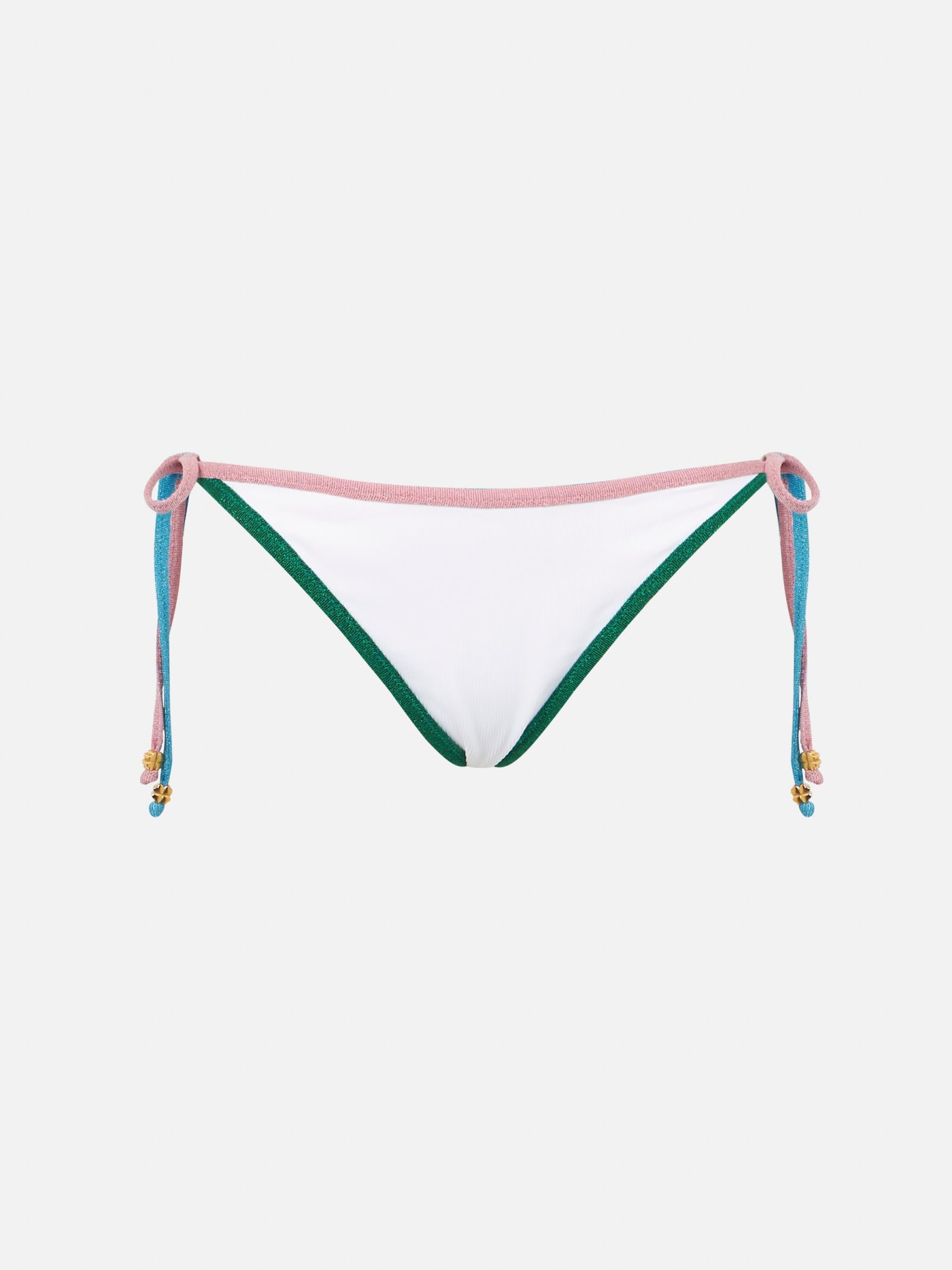 MC2 Saint Barth Ribbed Cheeky Swim Briefs With Lurex Edges
