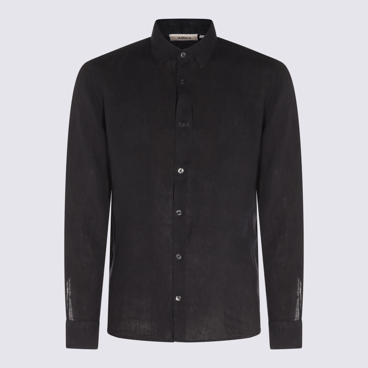 Altea Navy Blue Linen Shirt