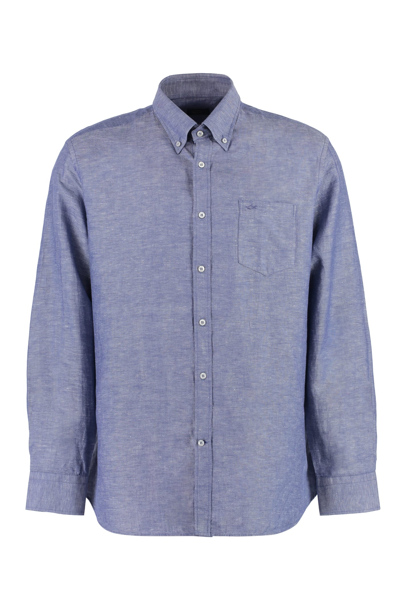Paul & Shark Long Sleeve Cotton Blend Shirt