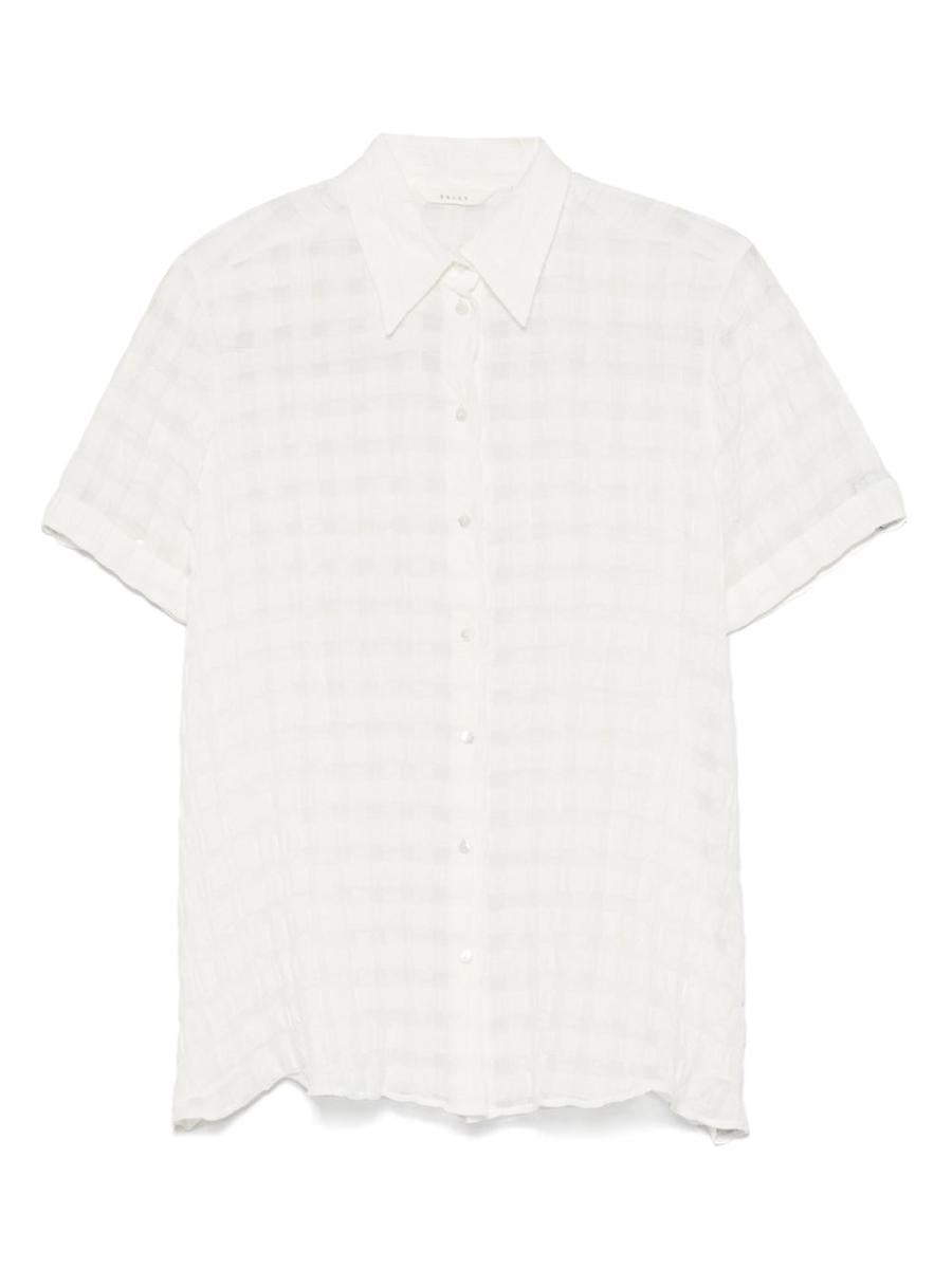 Xacus 'Marta' White Cotton-Linen Blend Shirt
