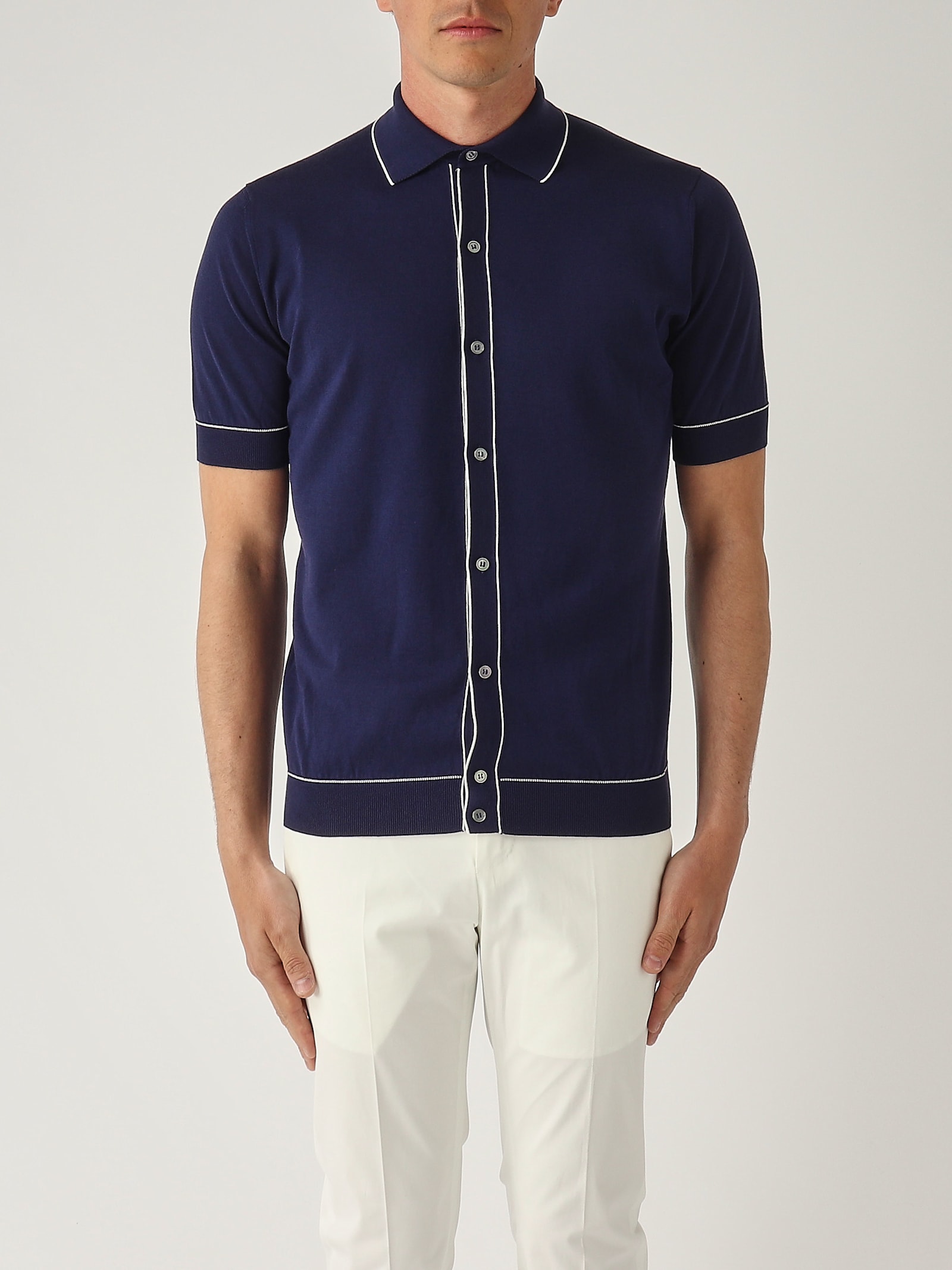 Filippo De Laurentiis Camicia M/c In Cotone Superlight Shirt