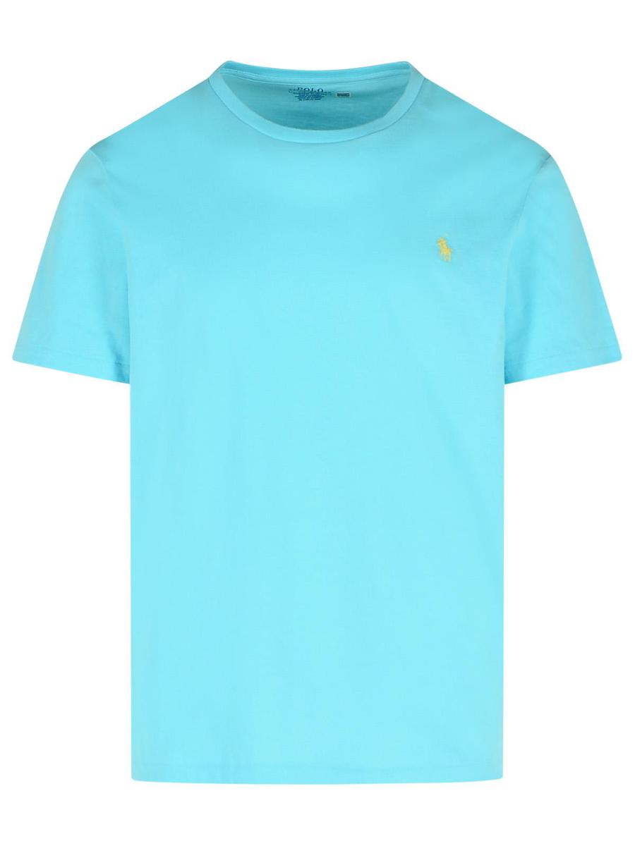 Polo Ralph Lauren Light Blue Cotton T-Shirt