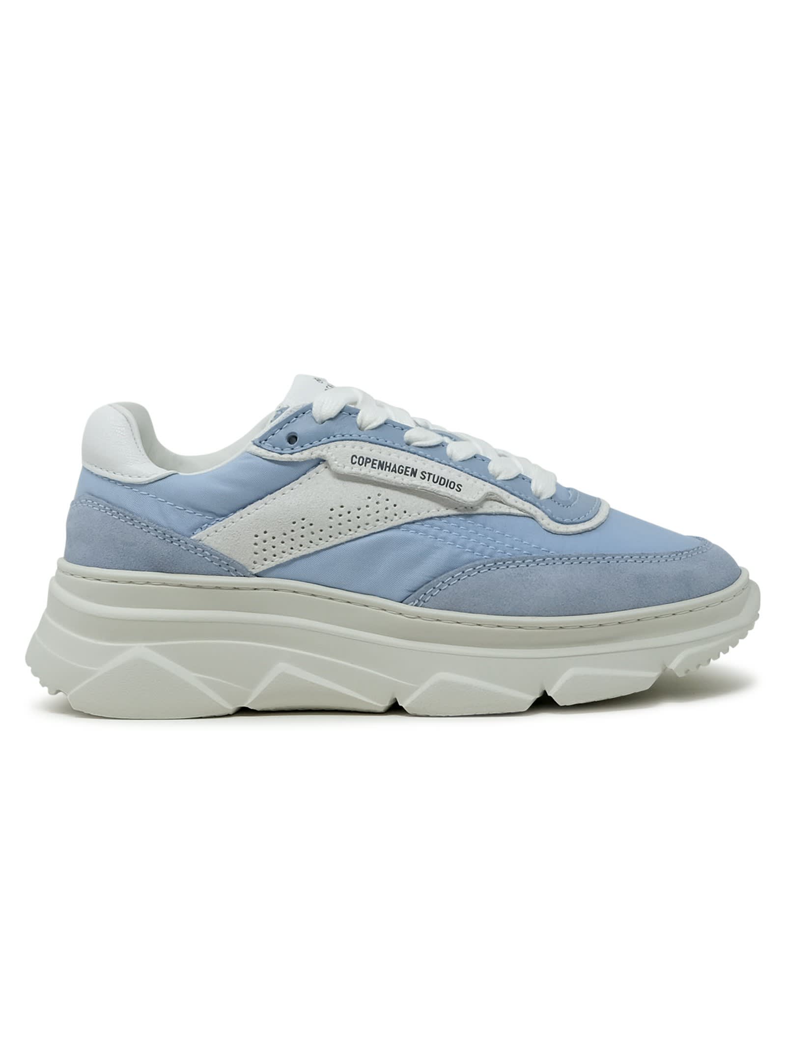 Copenhagen Light Blue Suede/fabric Sneakers