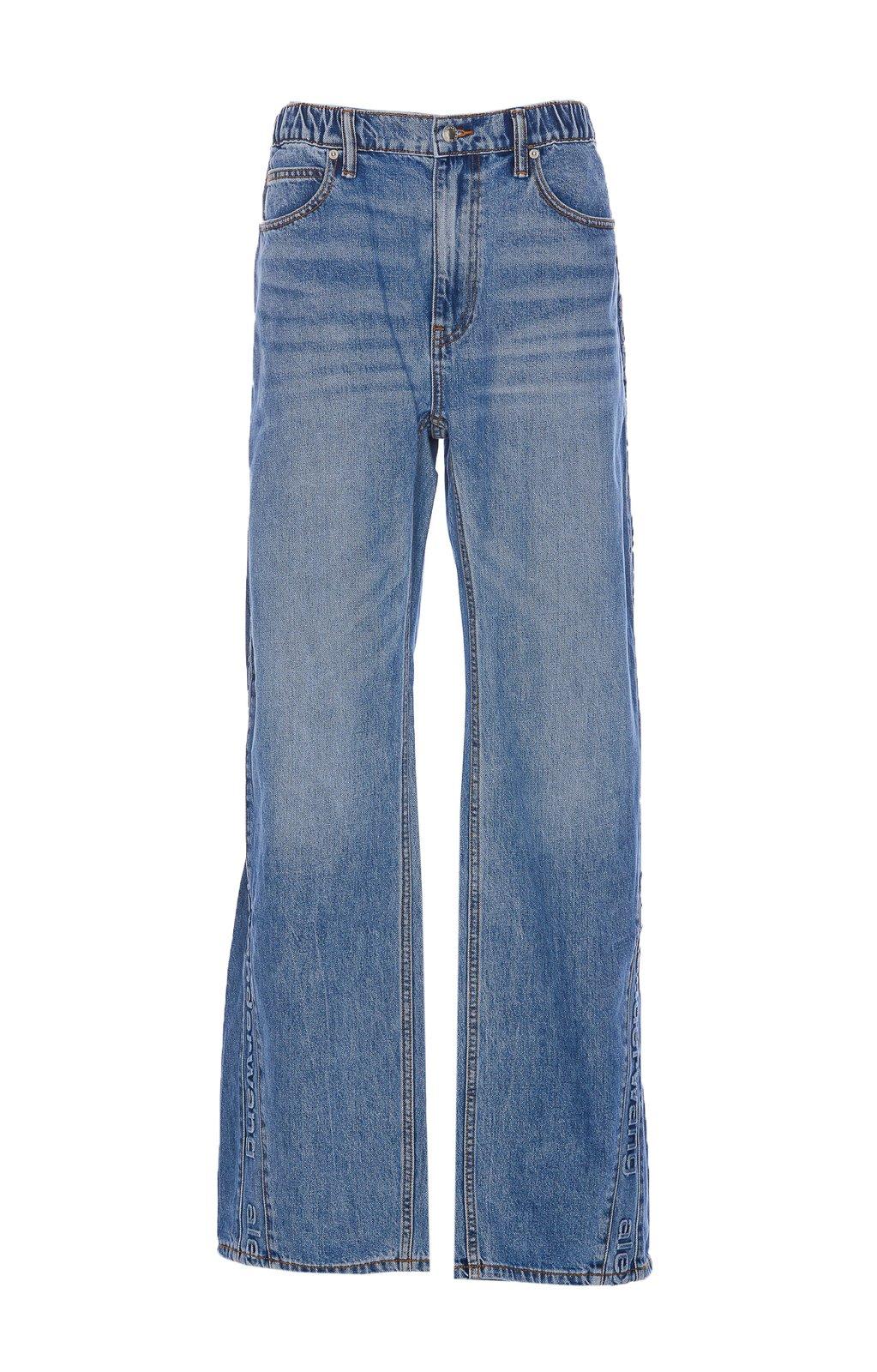 Alexander Wang Logo-embossed Balloon Jeans
