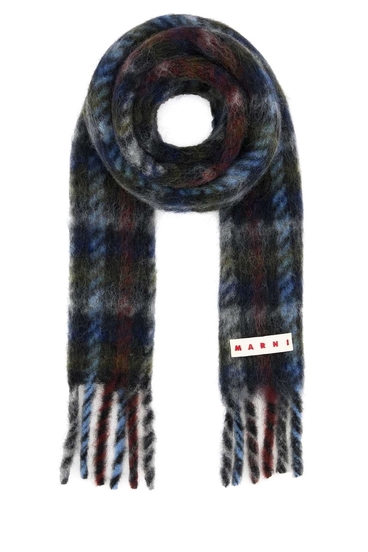 Marni Multicolor Mohair Blend Scarf