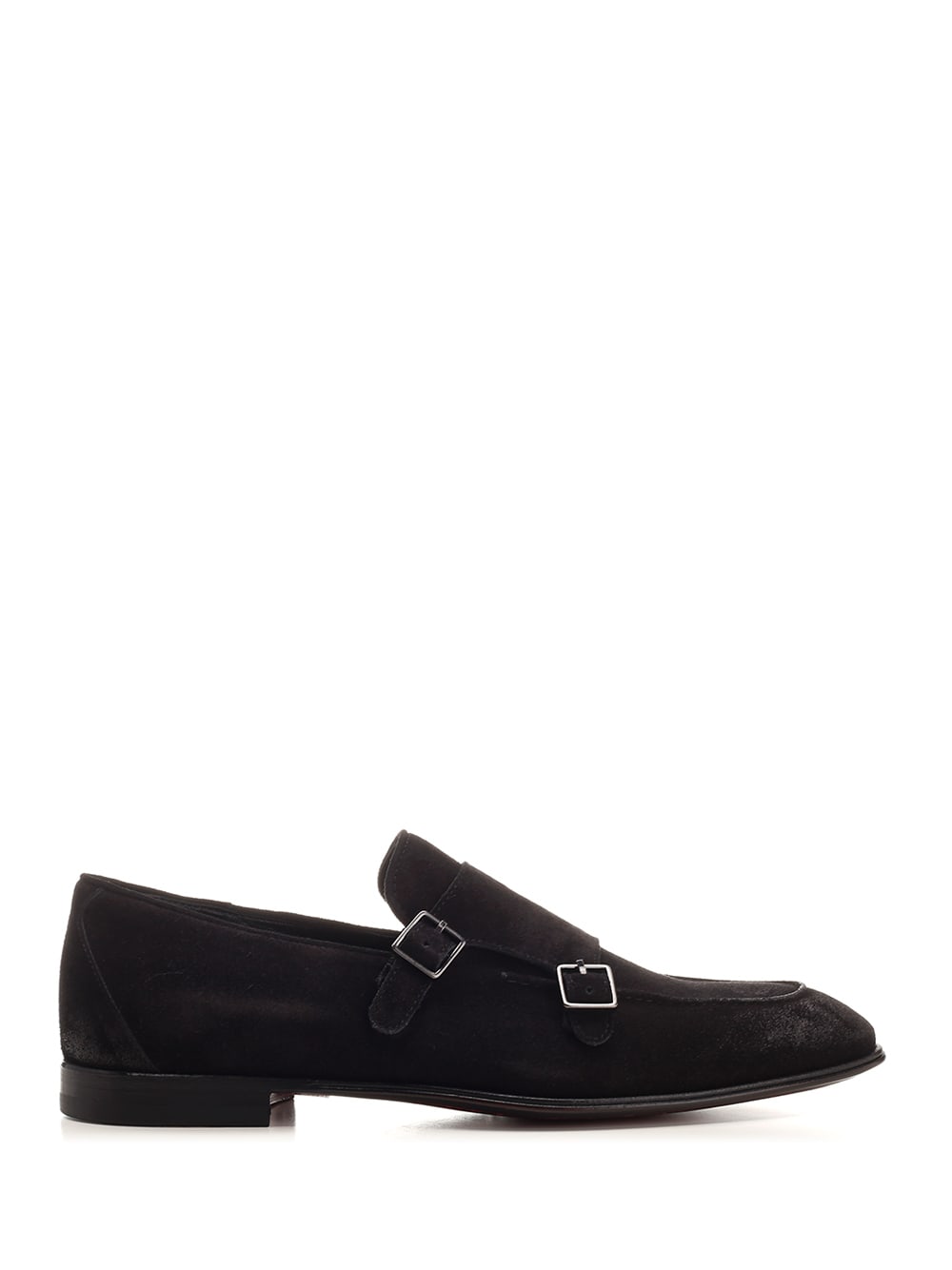Corvari Double Buckle Suede Loafer