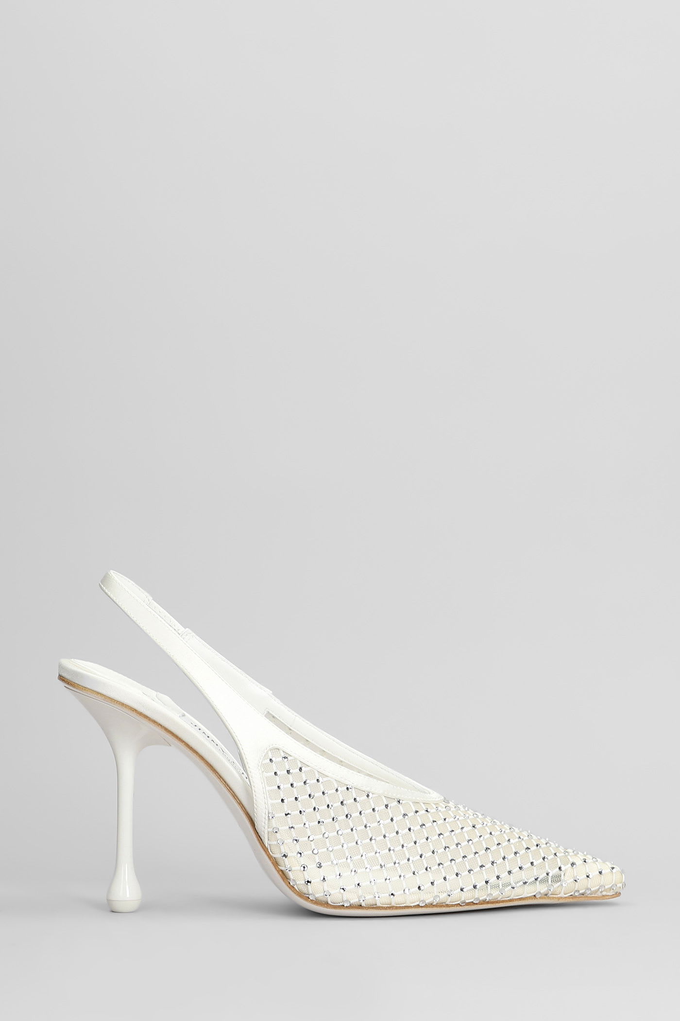 Jimmy Choo Isa 985 Pumps In White Leather