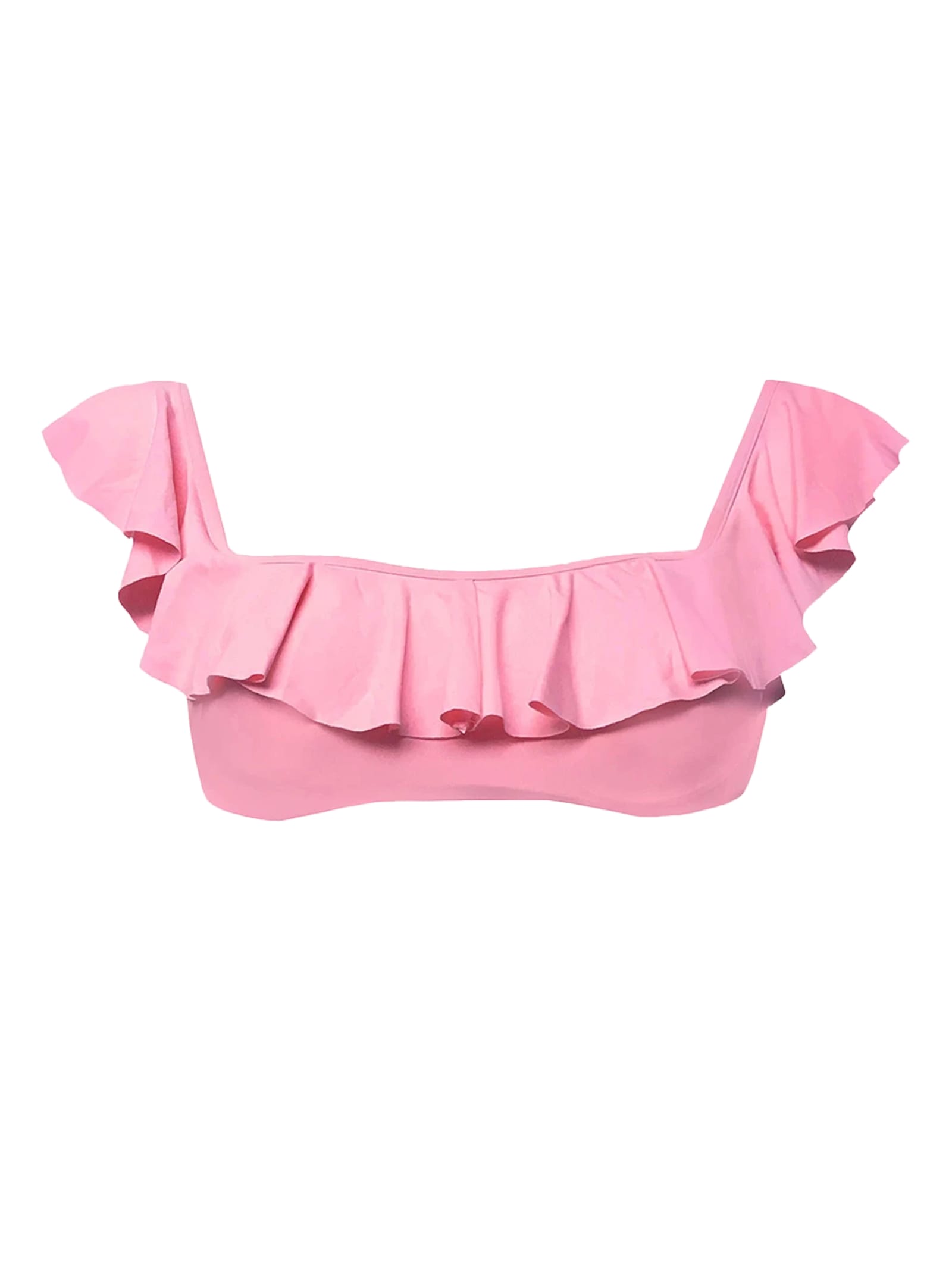 MC2 Saint Barth Pink Woman Ruffled Bandeau