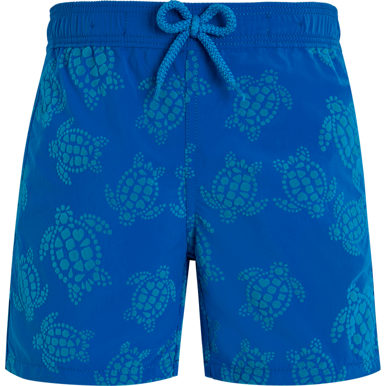 Vilebrequin Boys Swim Shorts Vendôme Turtles - Jim - Blue - Size 12