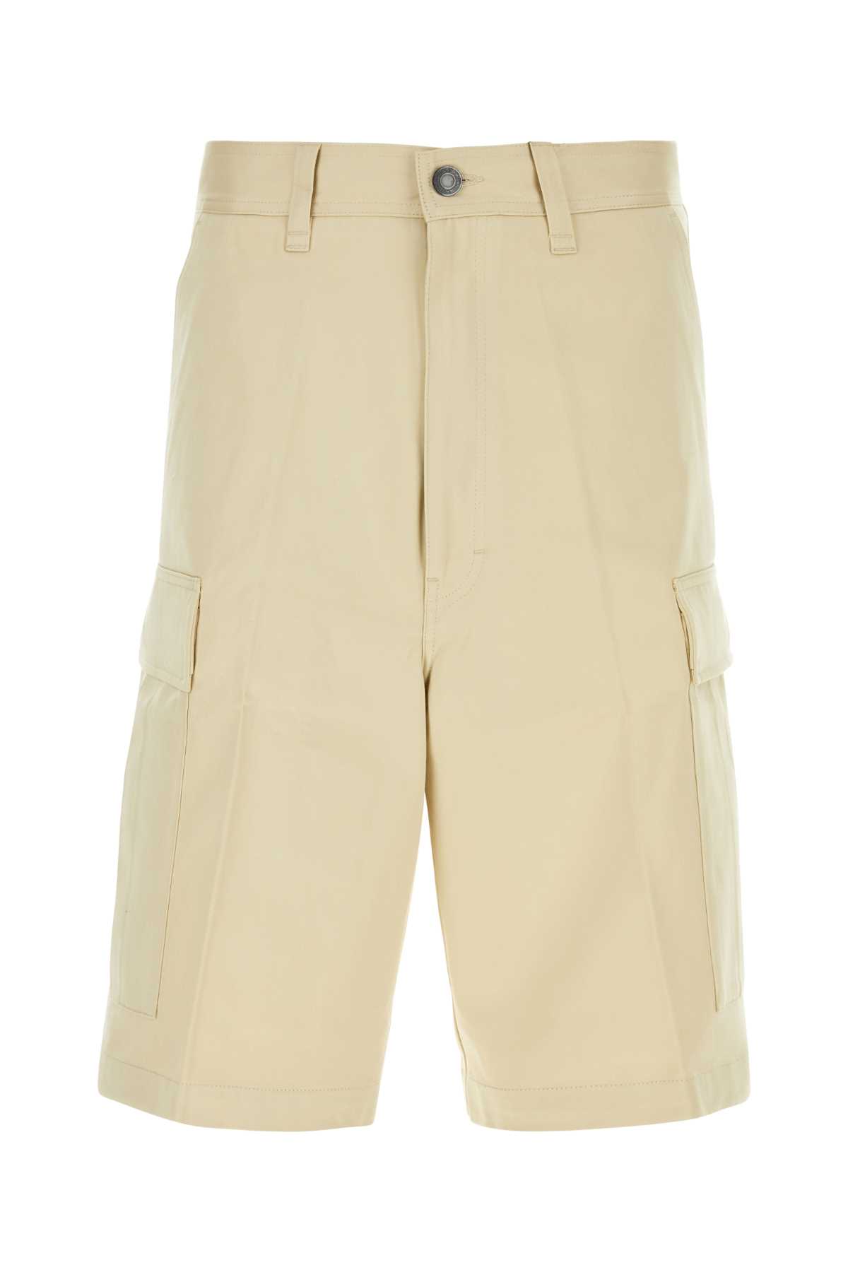 Ami Alexandre Mattiussi Sand Cotton Bermuda Shorts