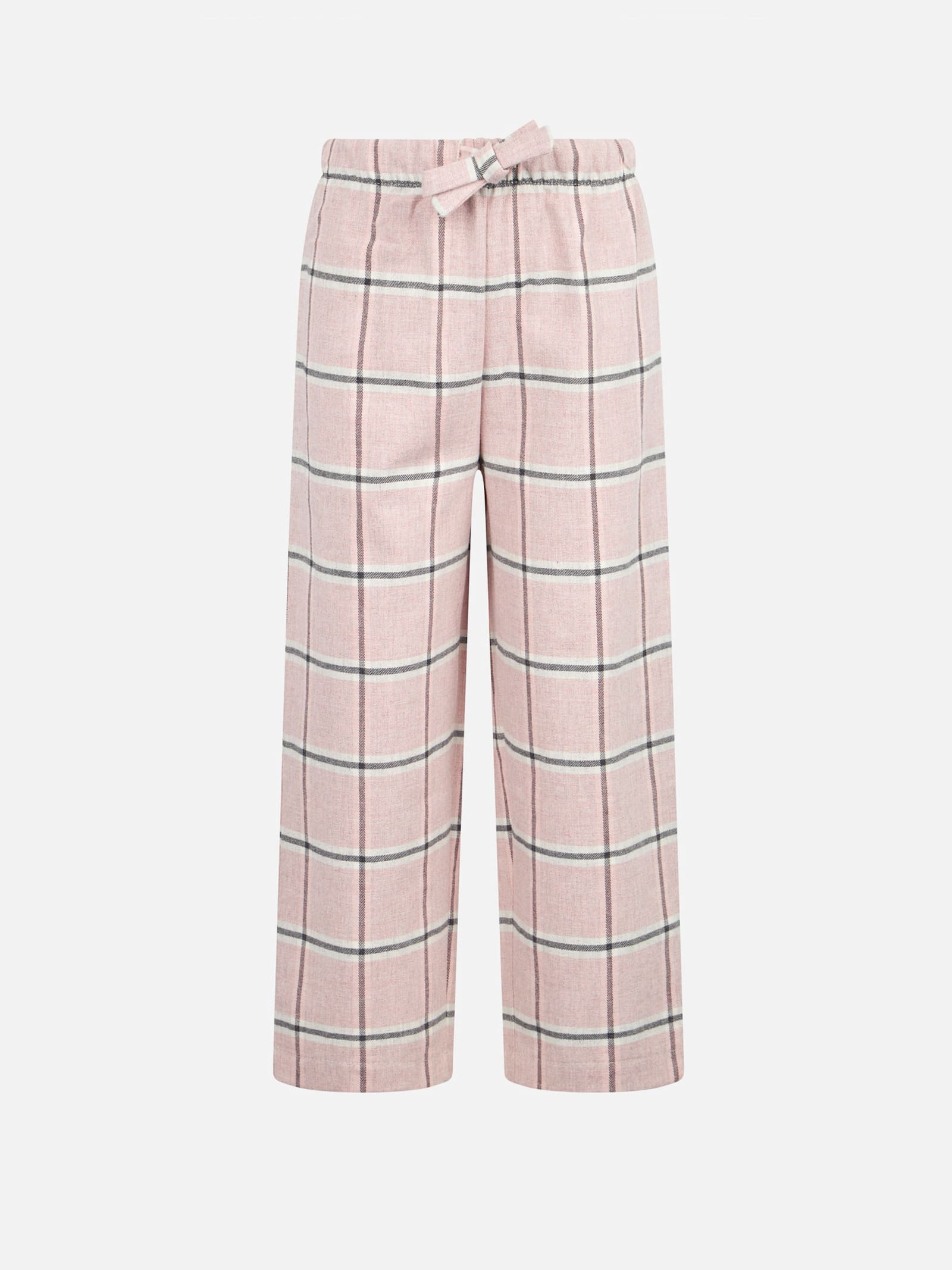 MC2 Saint Barth Kid Pajama Pants With Tartan Print