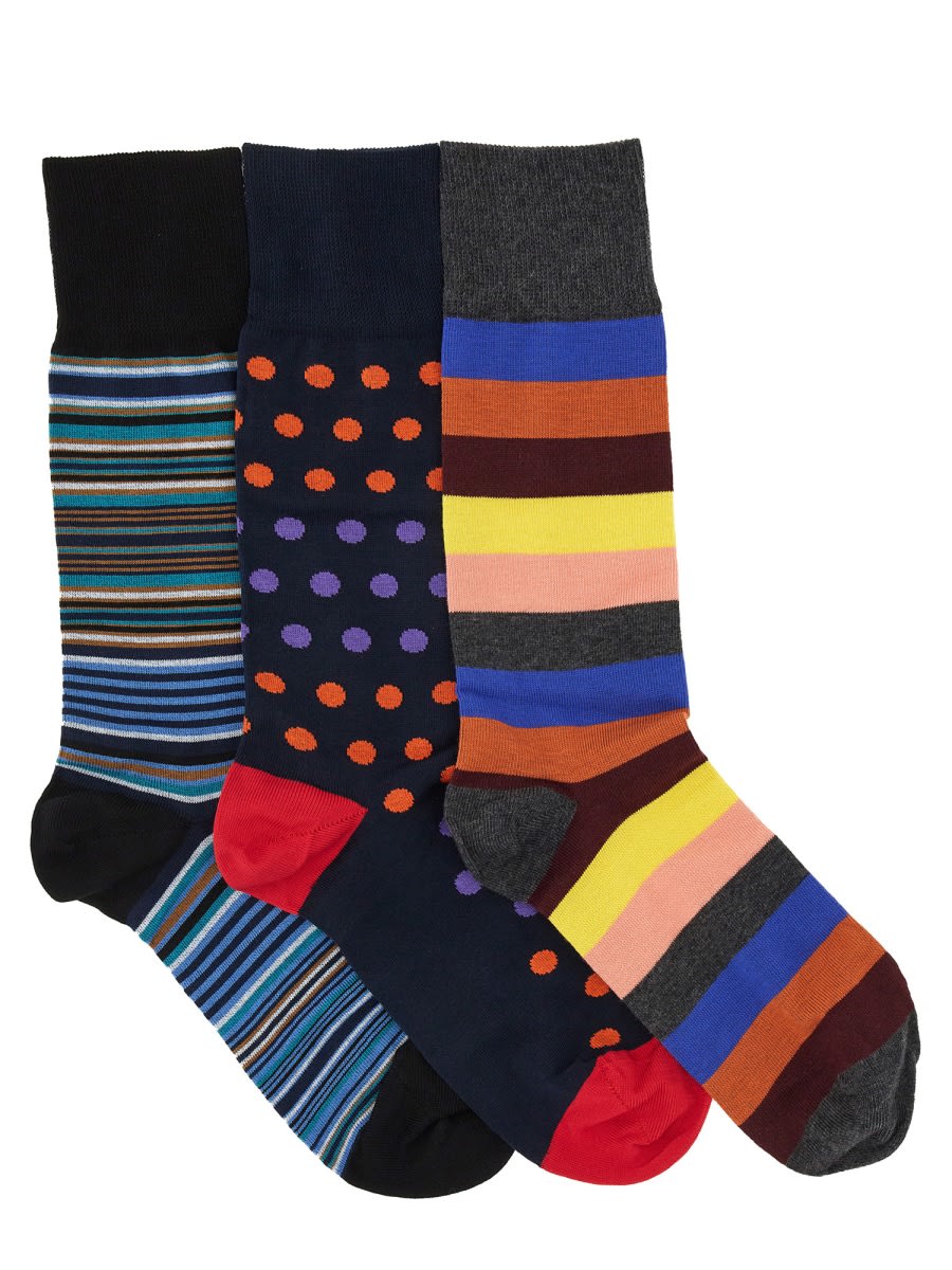 Paul Smith Set Of Three Socks