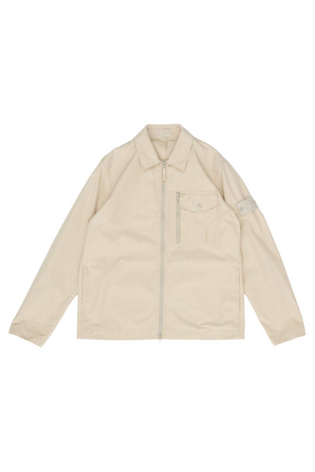 Stone Island Compass Patch Zipped Jacket