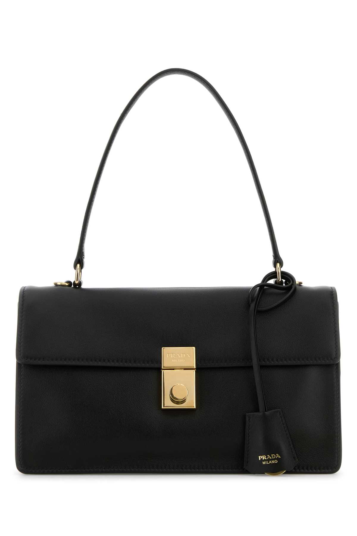 Prada 黑色皮革手提包