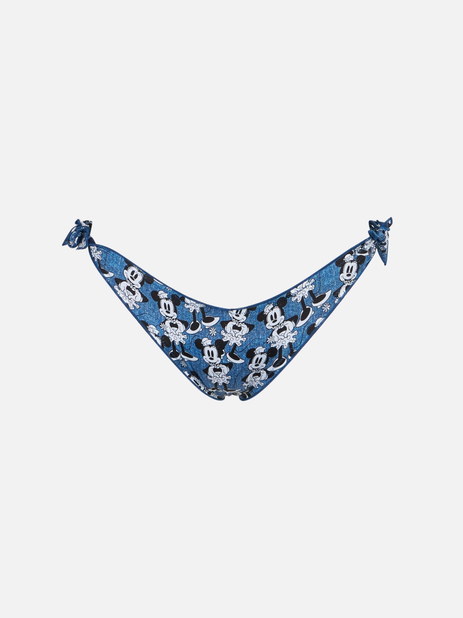 MC2 Saint Barth Woman Ruffled Cheeky Swim Briefs With Minnie Print  disney Special Edition